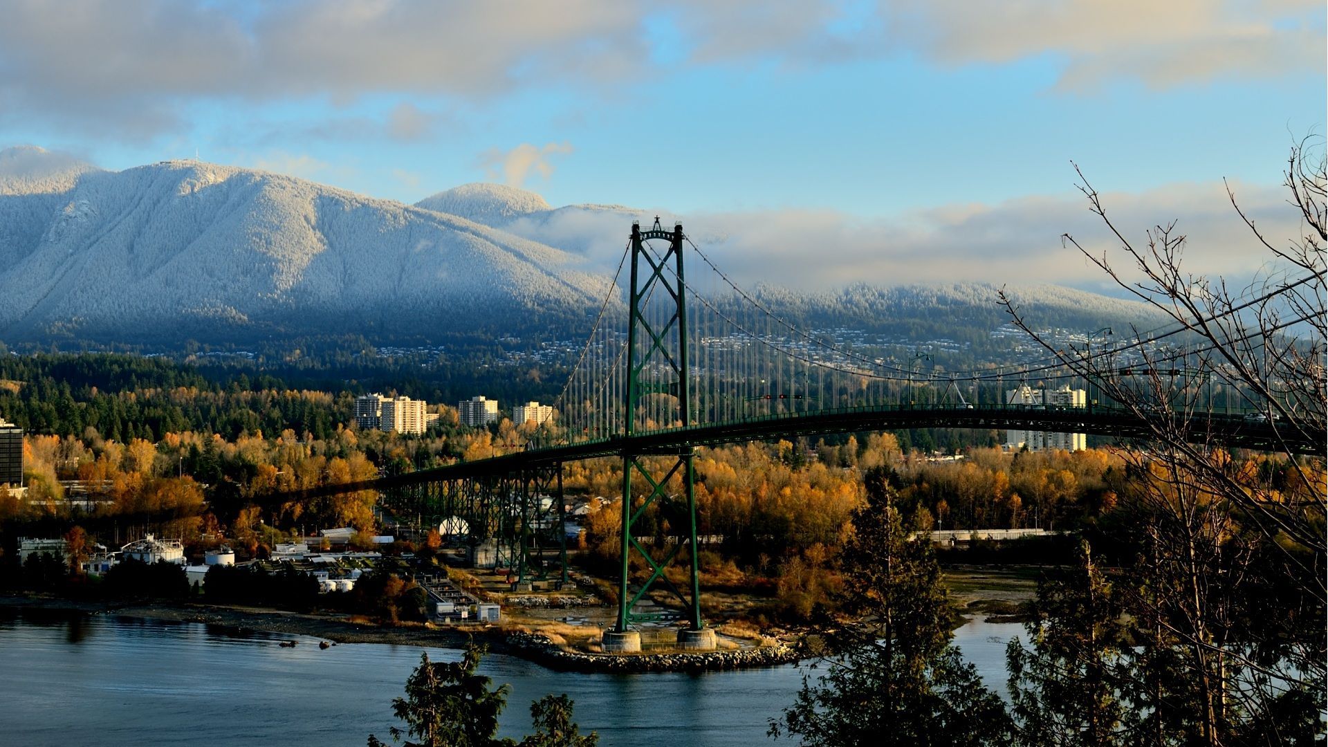 Ponte Lions Gate Vancouver, 1920x1080 Full HD 1080p, Desktop