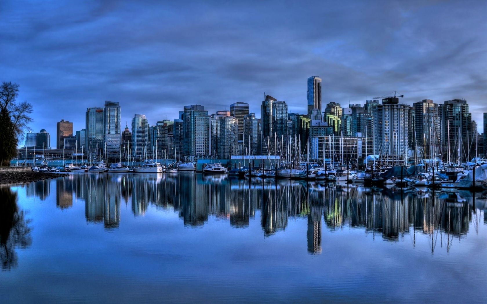 Skyline Vancouver al tramonto, 1680x1050 HD, PC
