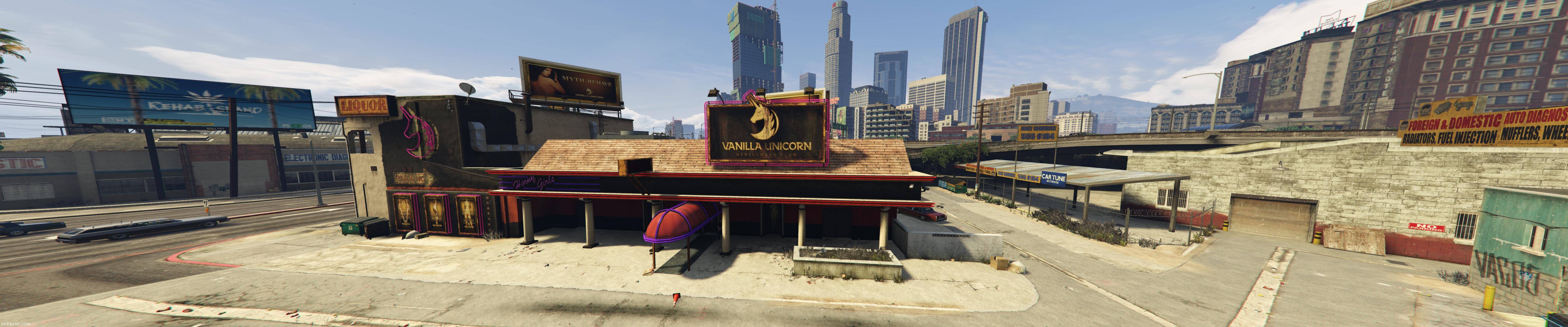 Vanilla Unicorn strip club GTA V, 5760x1200 21:9, Ultrawide