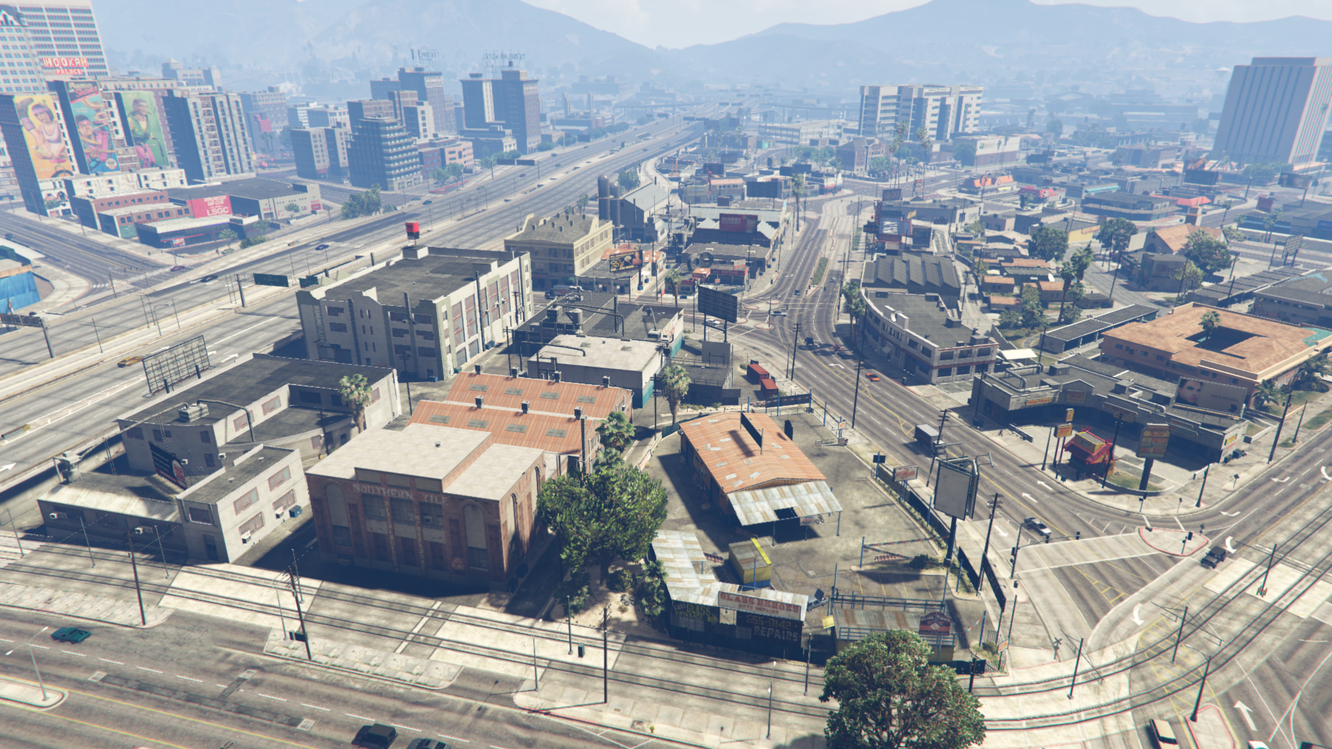 Vista aerea città GTA V, 1920x1080 1080p, Desktop
