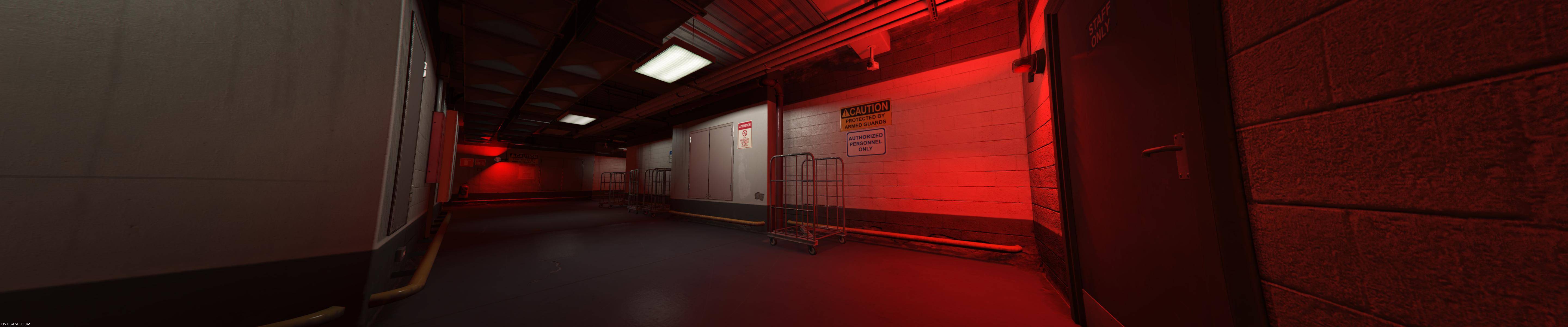Corridoio luce rossa GTA V, 5760x1200 Panoramico, Dual Screen