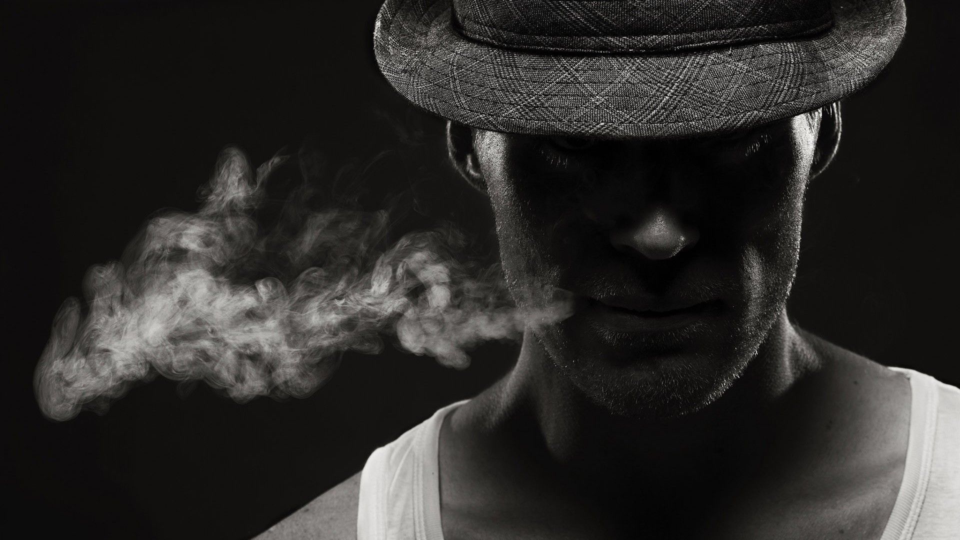 Uomo con cappello e fumo, 1920x1080 Full HD 1080p, PC Desktop