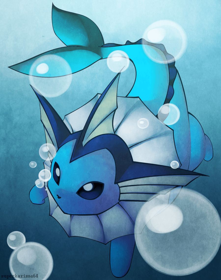Vaporeon Pokemon fiori di ciliegio, Nintendo, 1120x832 HD, Desktop