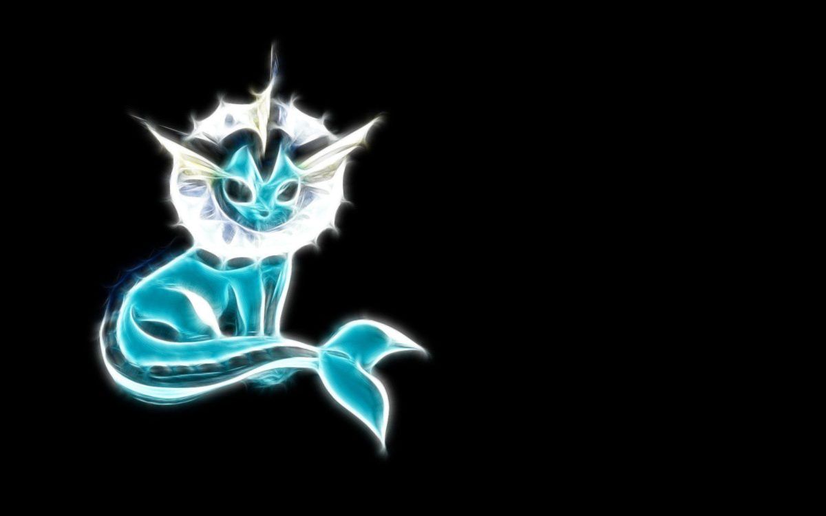 Vaporeon Pokémon sfondo nero, 1920x1200 Full HD+ WUXGA, Desktop