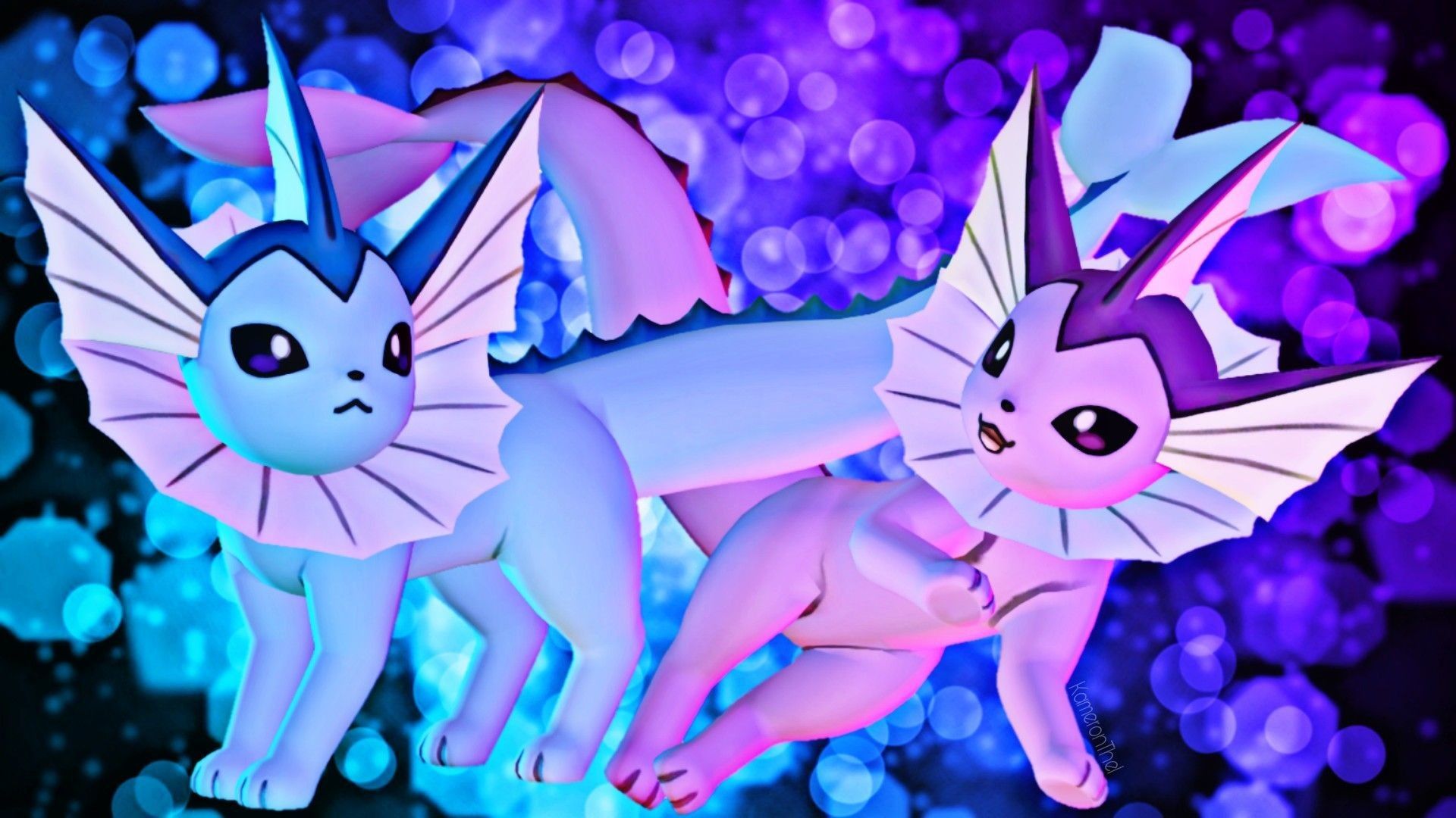 Vaporeon Pokémon blu acqua, 1920x1080 Full HD 1080p, Desktop