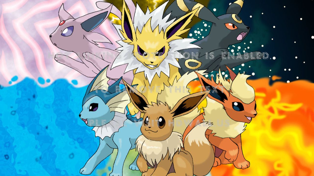 Flareon Jolteon Vaporeon Pokemon, 1366x768 HD, Desktop