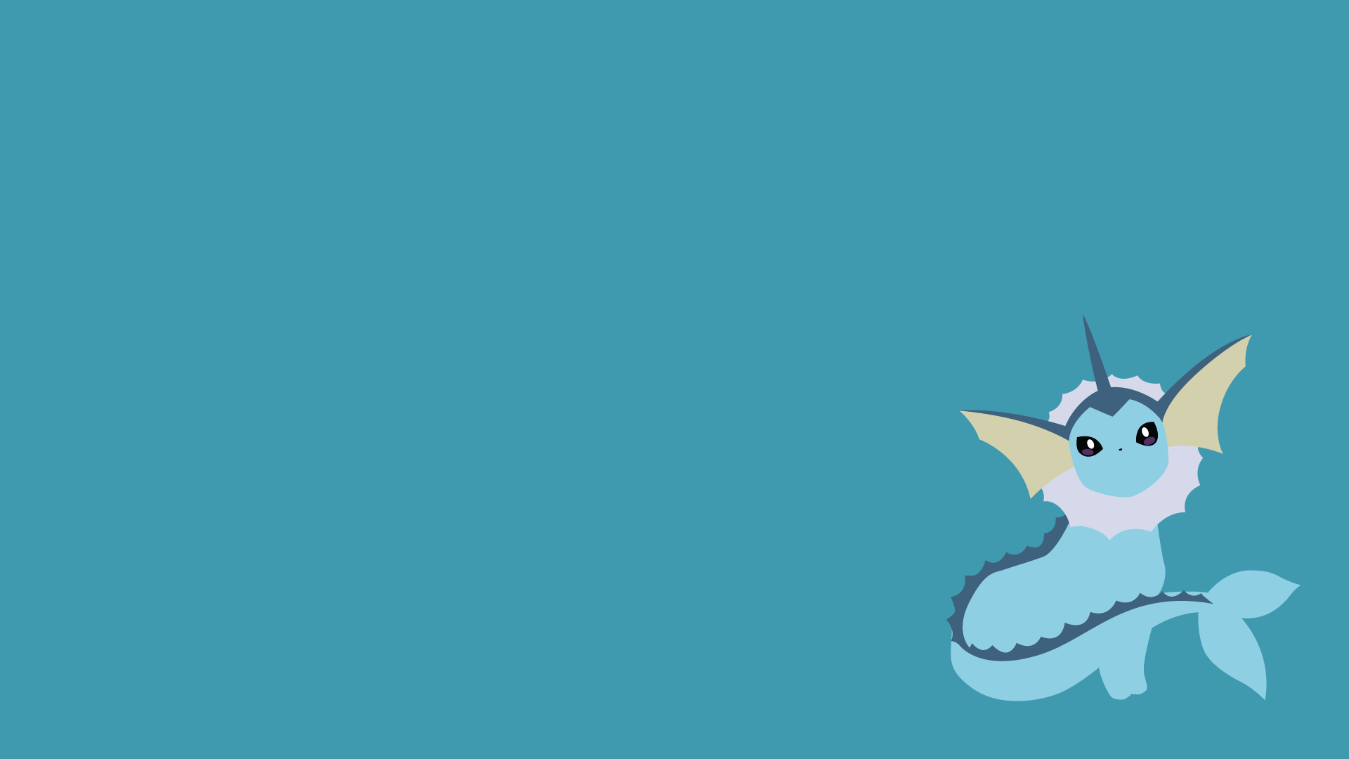Vaporeon Pokémon sfondo nero, 1920x1200 Full HD+, Desktop
