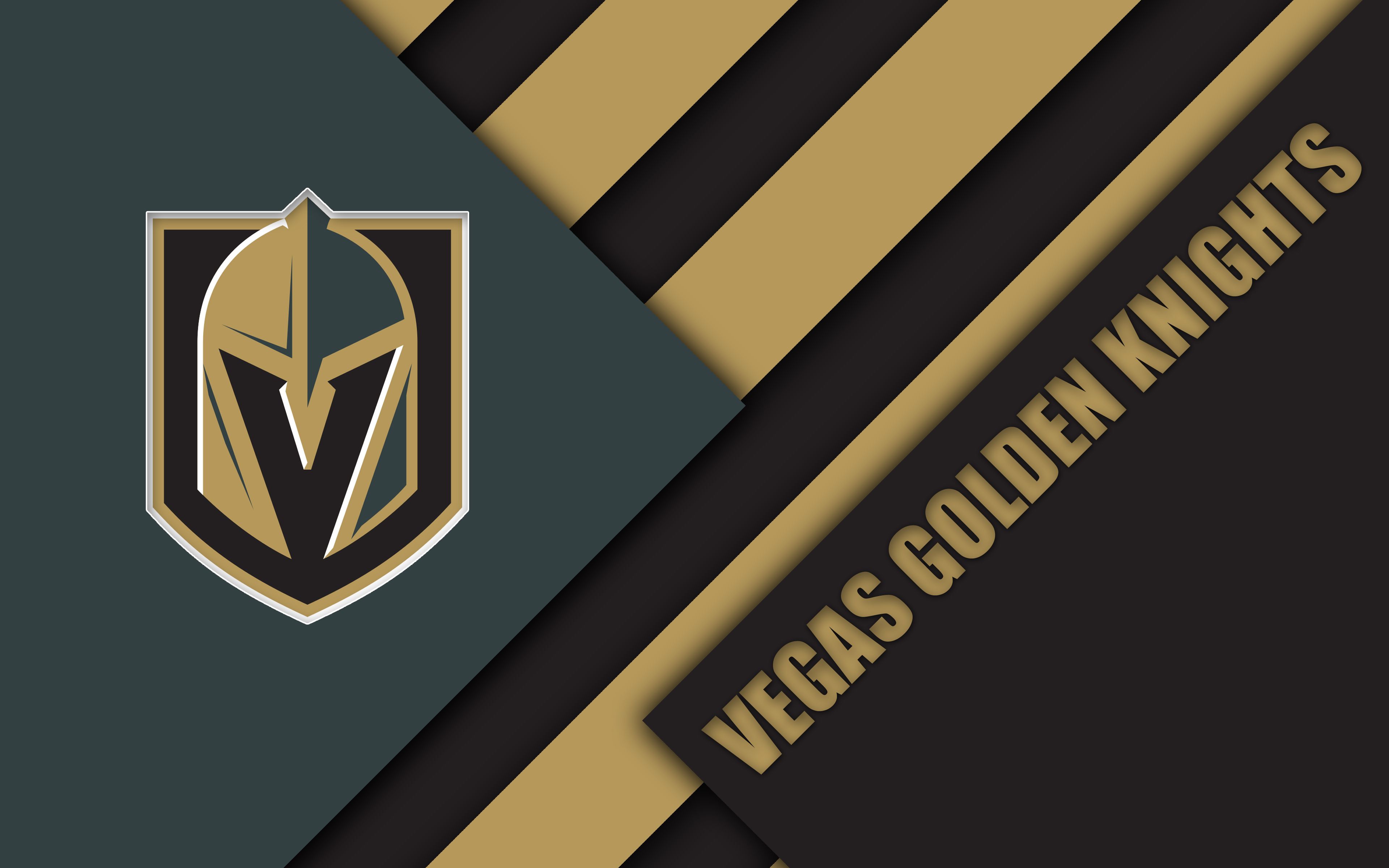 Logo Vegas Golden Knights NHL, 3840x2400 4K, Desktop 4K