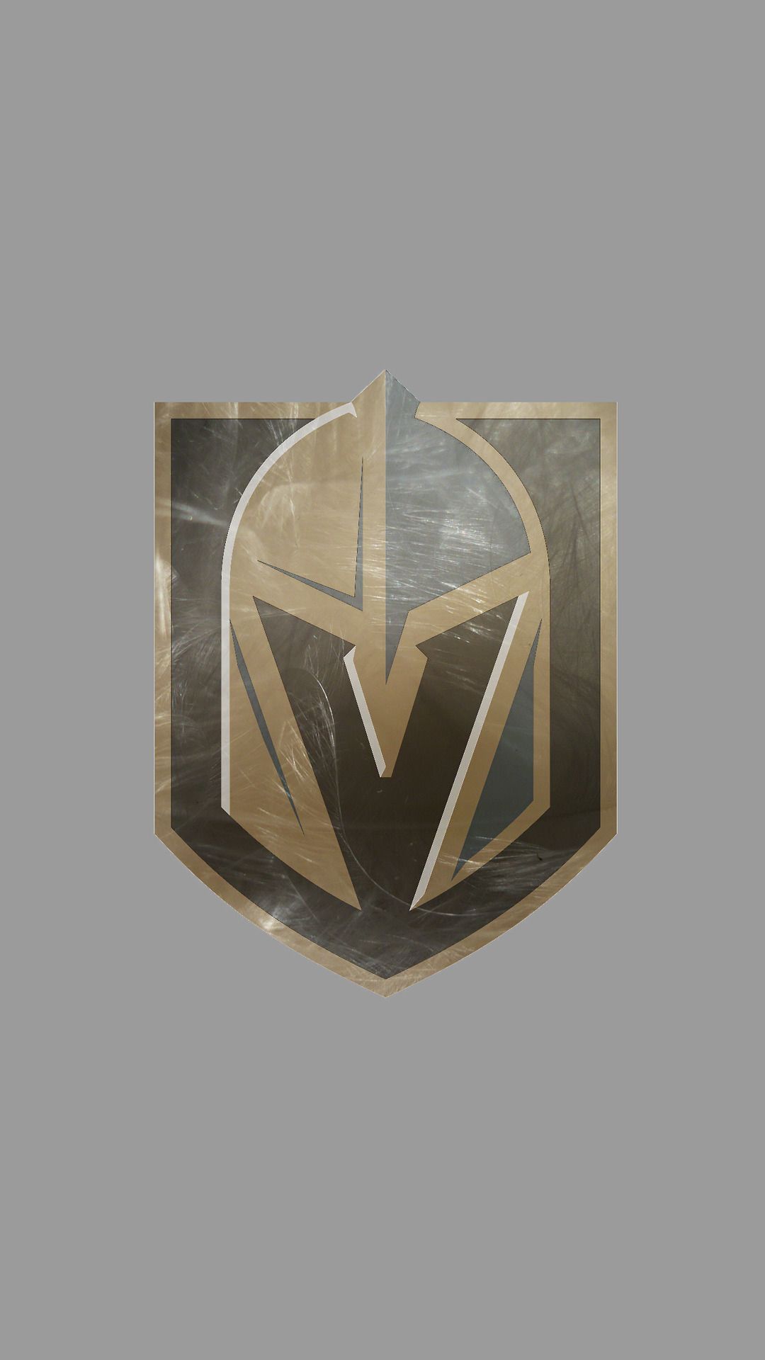Logo Vegas Golden Knights, scudo dorato, 1080x1920 Full HD Verticale, iPhone