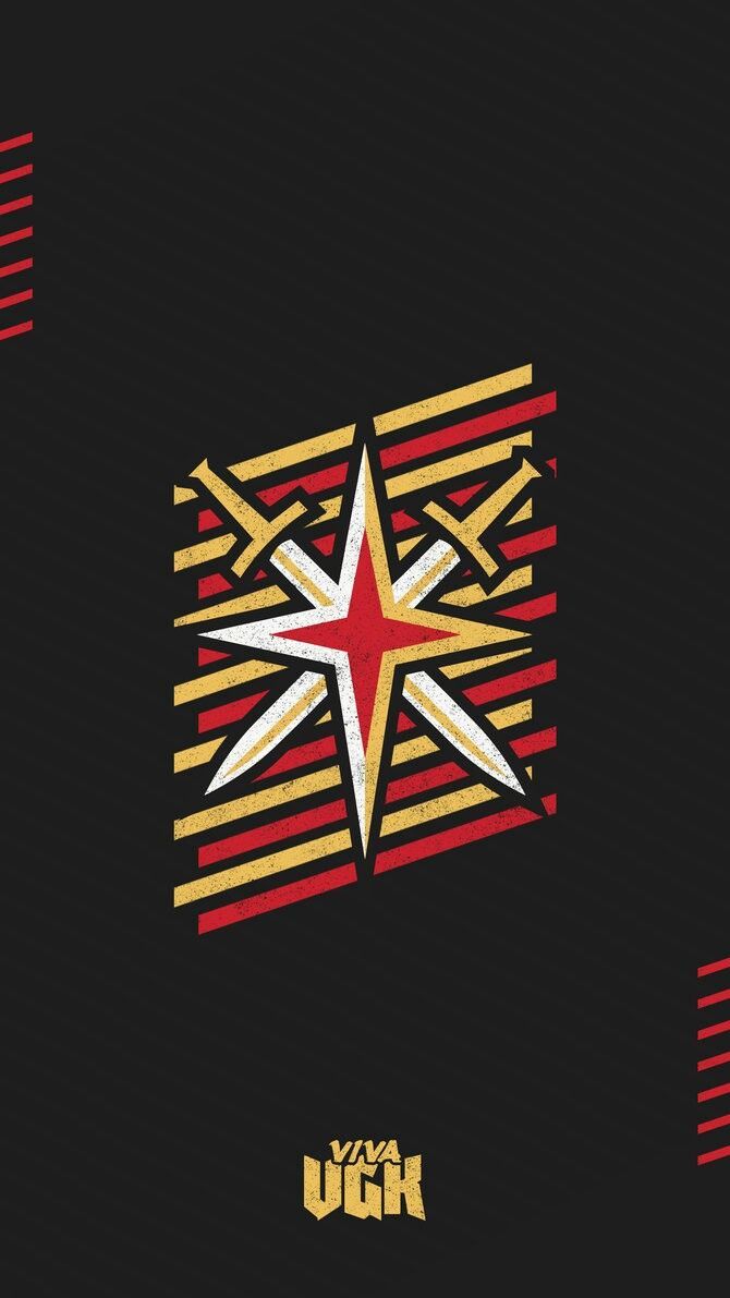 Logo Vegas Golden Knights nero, 670x1191 Verticale, iPhone
