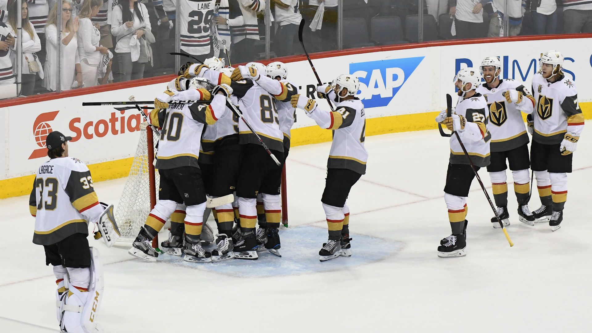 Vegas Golden Knights esultanza ghiaccio, 1920x1080 Full HD 1080p, Desktop
