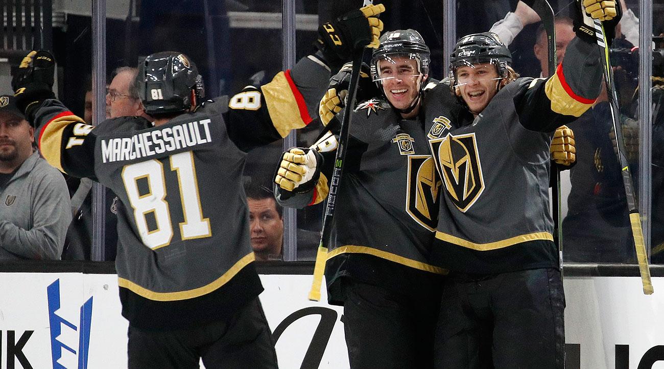 Giocatori Vegas Golden Knights esultano, 1300x724 720p, Laptop