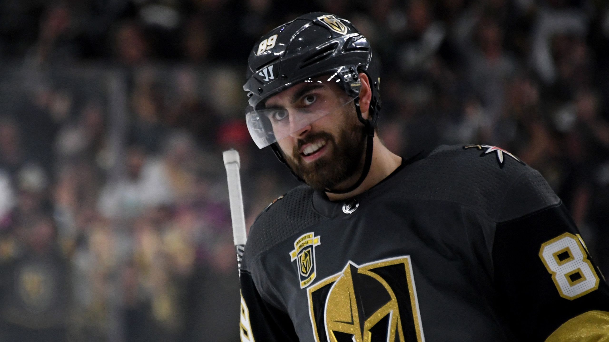 Giocatore hockey Vegas Golden Knights, 2560x1440 2K, Desktop