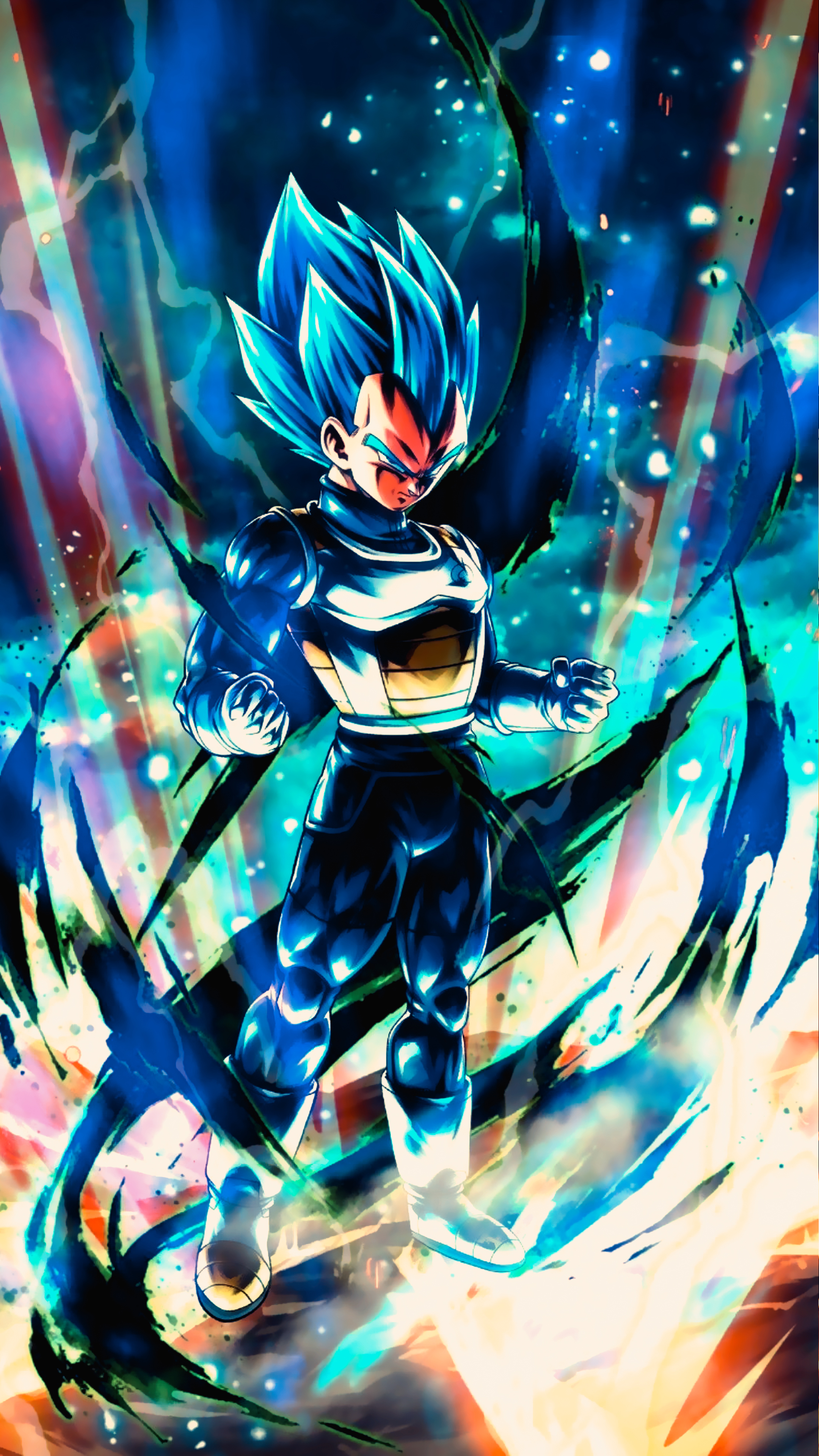 Vegeta Super Saiyan Blue, Dragon Ball, 2160x3840 Full HD Verticale, Smartphone