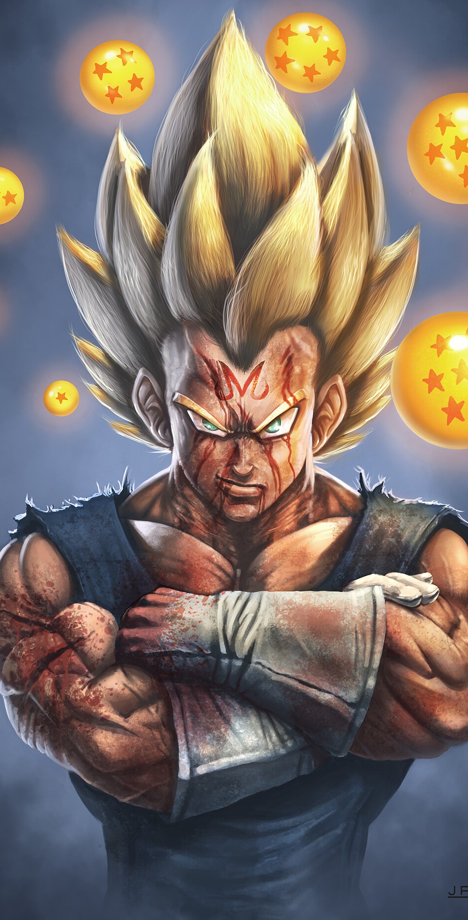Vegeta Super Saiyan Dragon Ball, 945x1855 Full HD Verticale, Smartphone