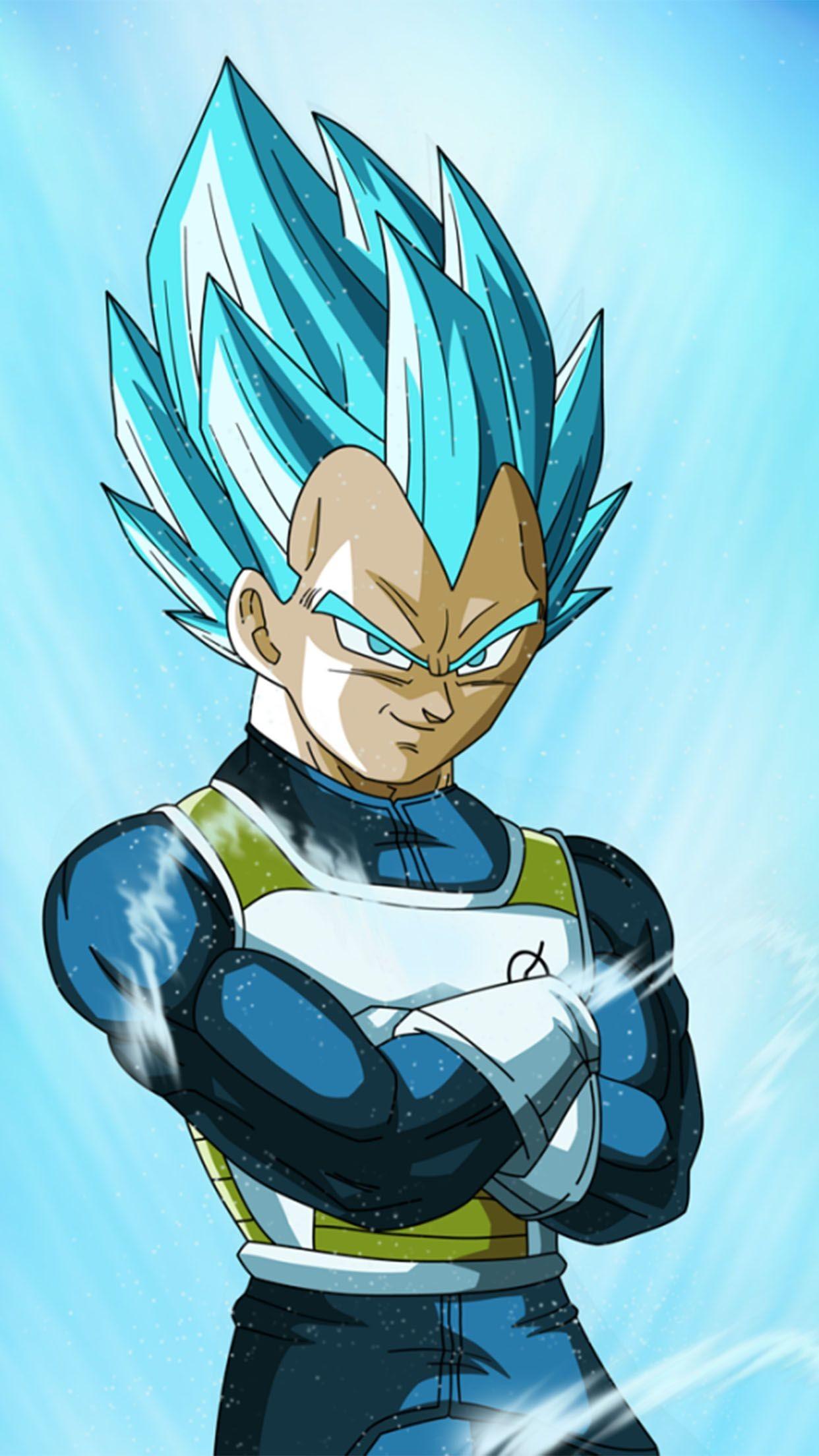 Vegeta Super Saiyan Blue Dragon Ball, 1242x2208 Full HD Verticale, iPhone