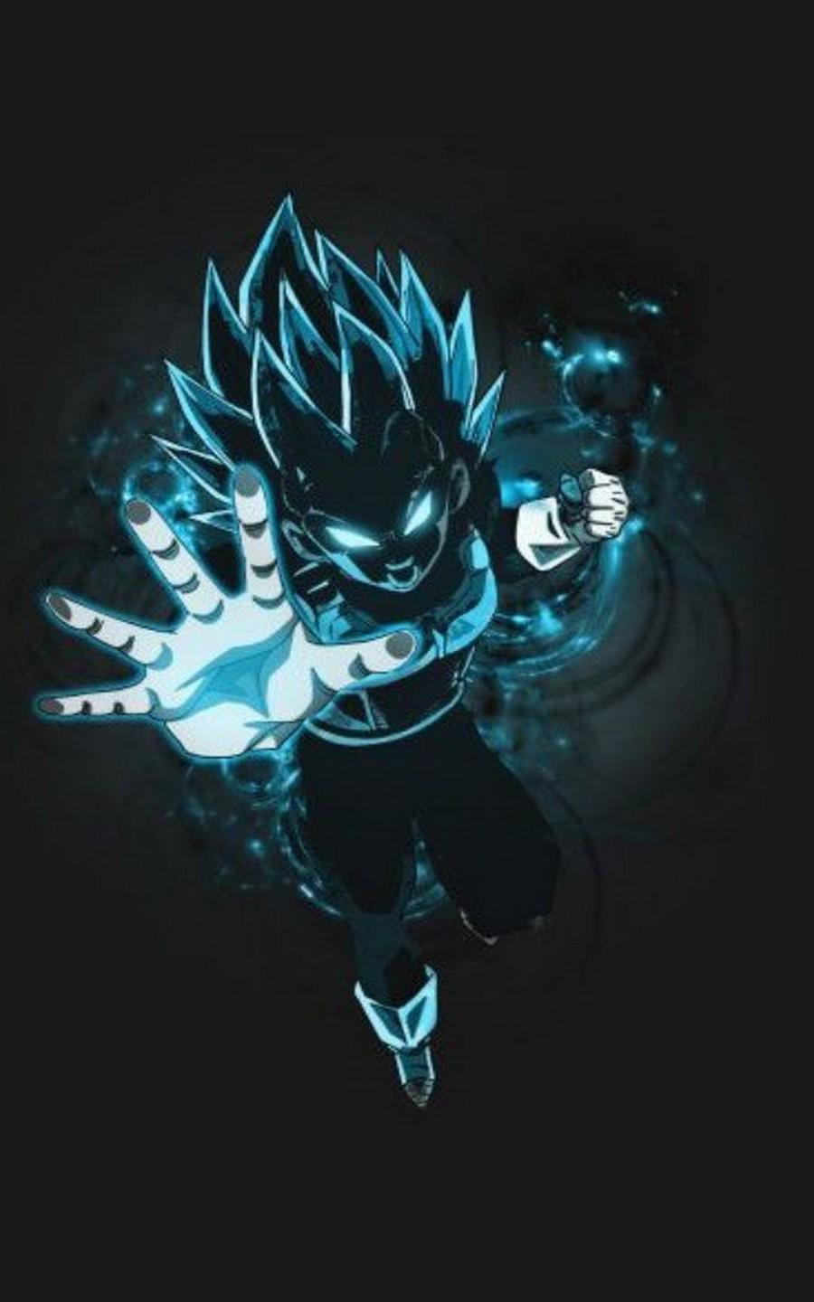 Vegeta Dragon Ball aura blu, 900x1440 Full HD Verticale, Smartphone