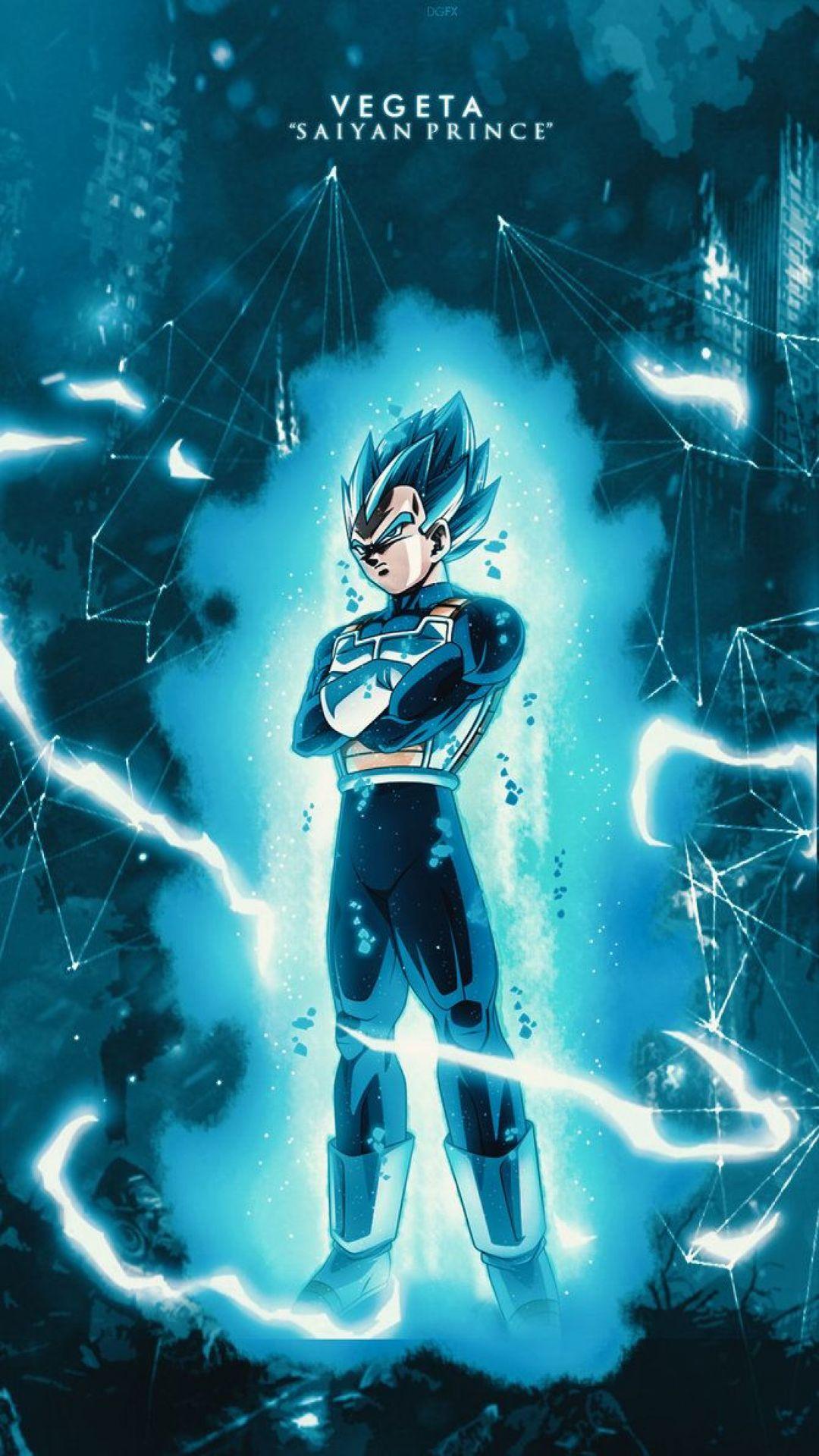 Vegeta Super Saiyan Blue, Dragon Ball, 1080x1920 Verticale, Telefono