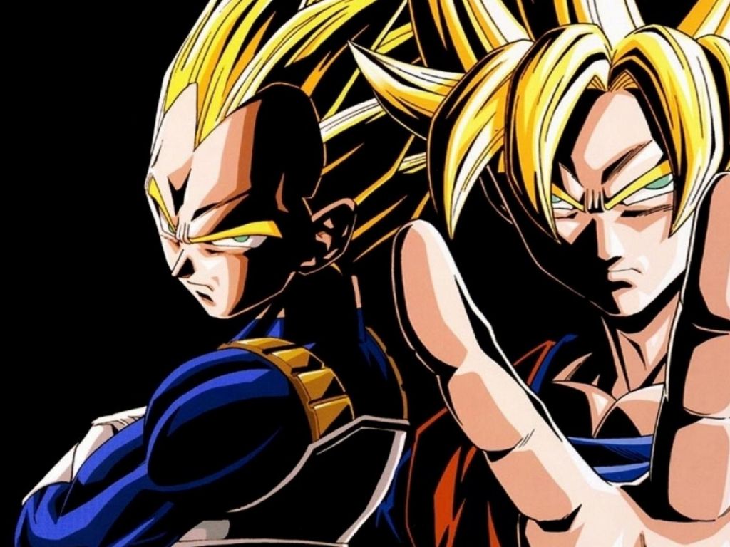 Vegeta e Goku Super Saiyan, 1024x768 HD, iMac