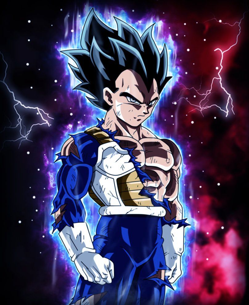 Vegeta aura blu Dragon Ball, Principe dei Saiyan, 808x988 Verticale, Mobile