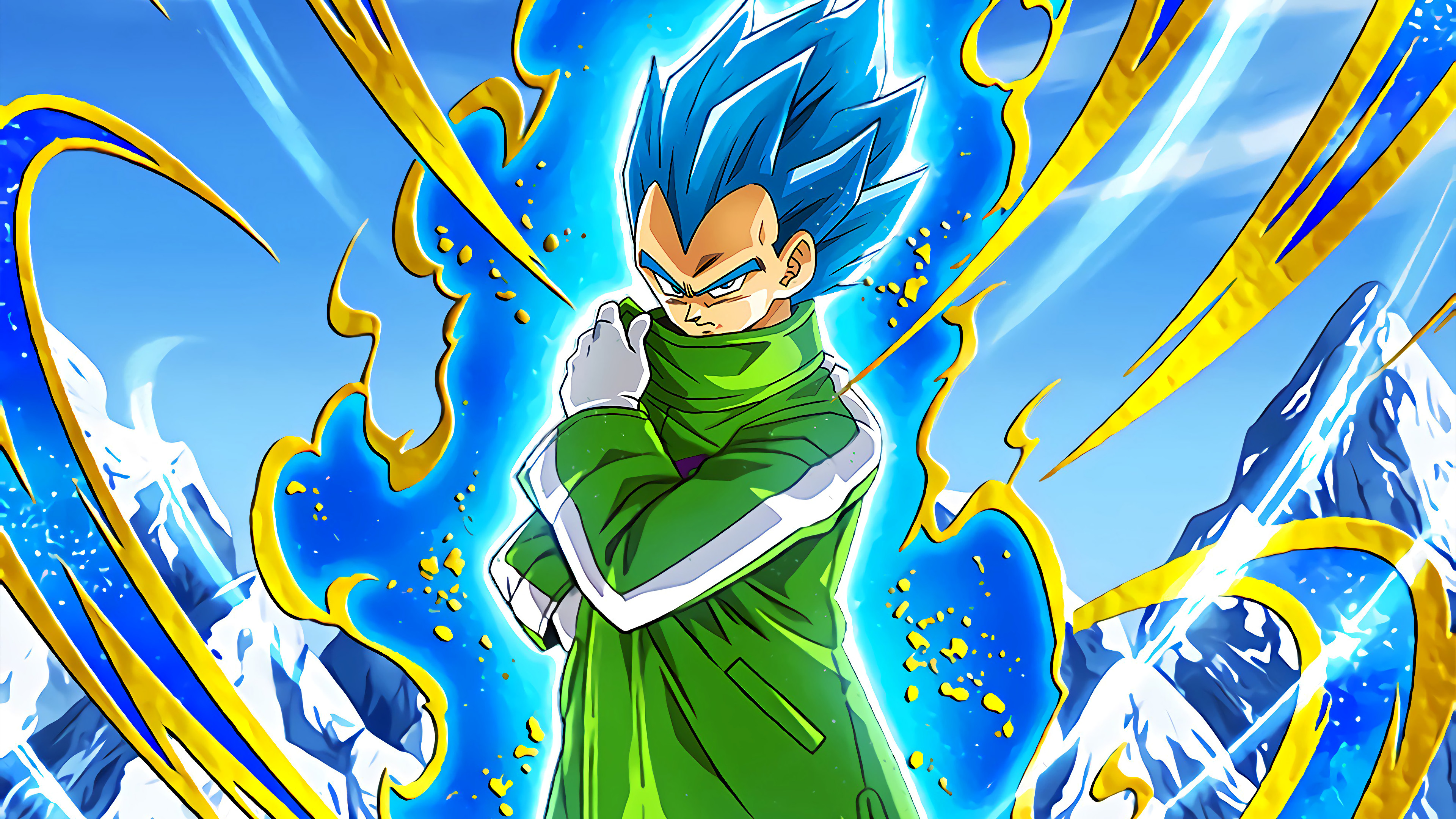 Vegeta Super Saiyan Blue Dragon Ball, 3840x2160 4K Ultra HD, Monitor 4K