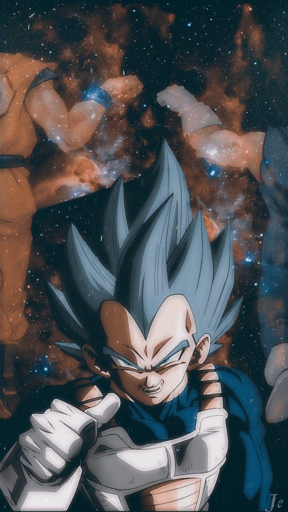 Vegeta Dragon Ball spazio, anime di Akira Toriyama, 1152x2048 Verticale, Mobile