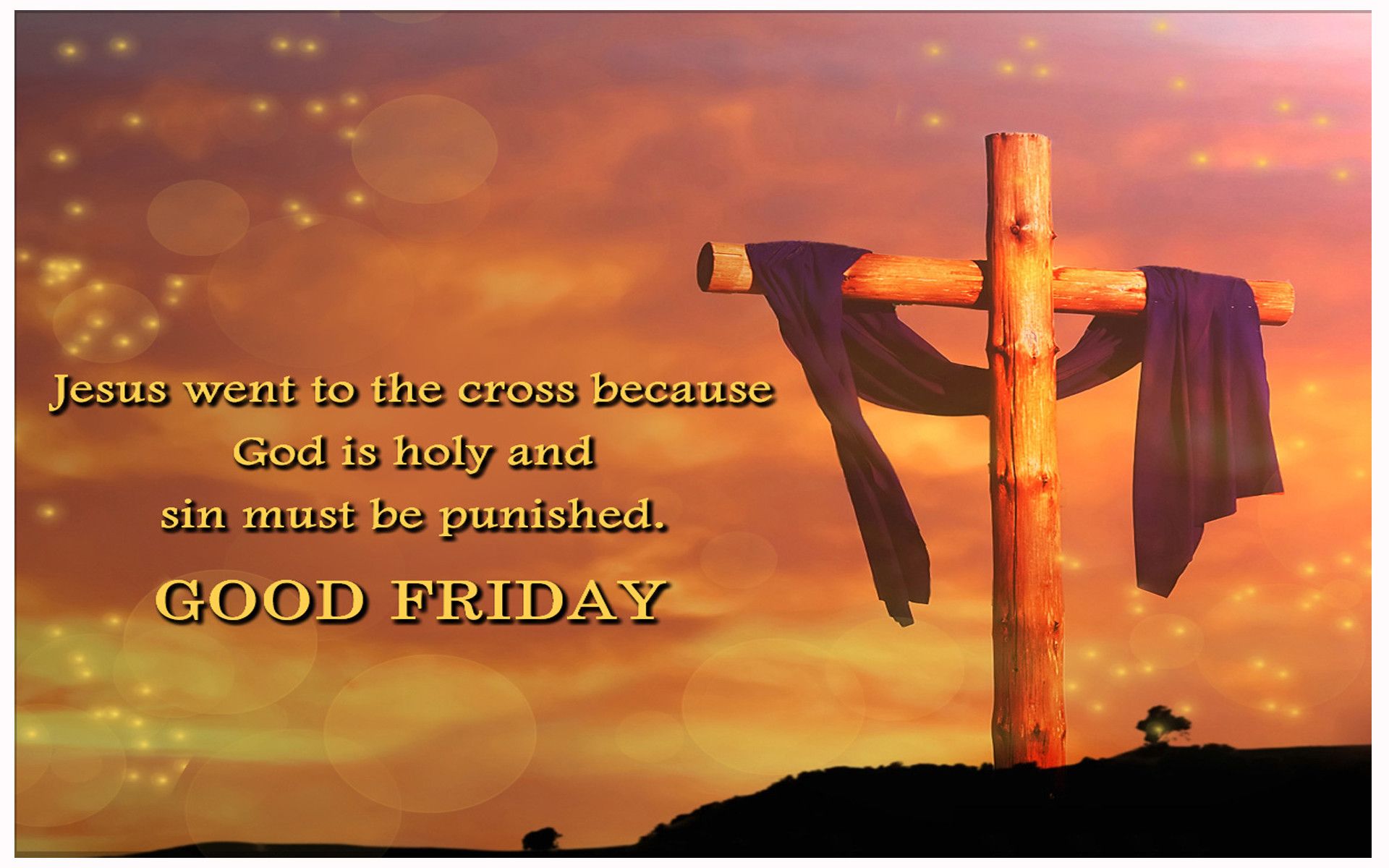Scritta Good Friday acquerello, 1280x720 720p, PC