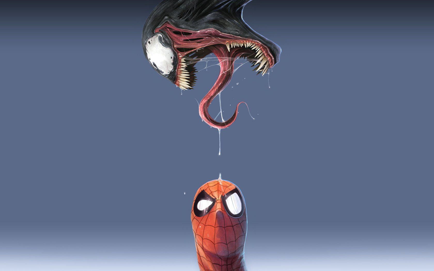 Venom e Spider-Man stilizzati, 1680x1050 HD Ready, Monitor Gaming