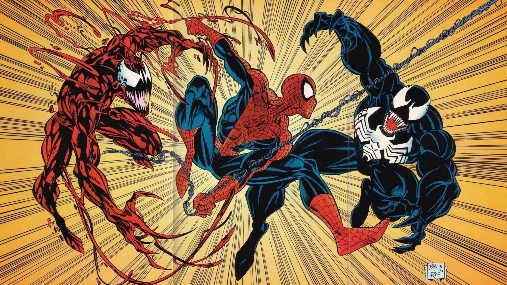 Spider-Man, Venom e Carnage, 1920x1080 Full HD 1080p, PC Desktop