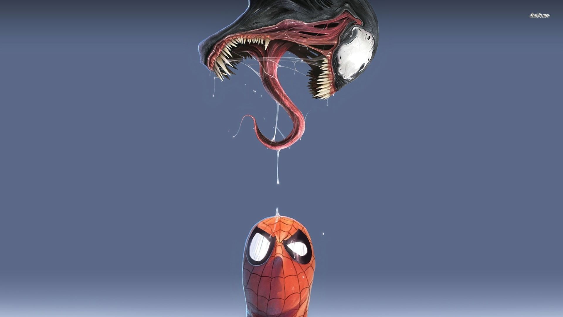 Venom e Spider-Man cartoon, 1920x1080 Full HD, PC Desktop