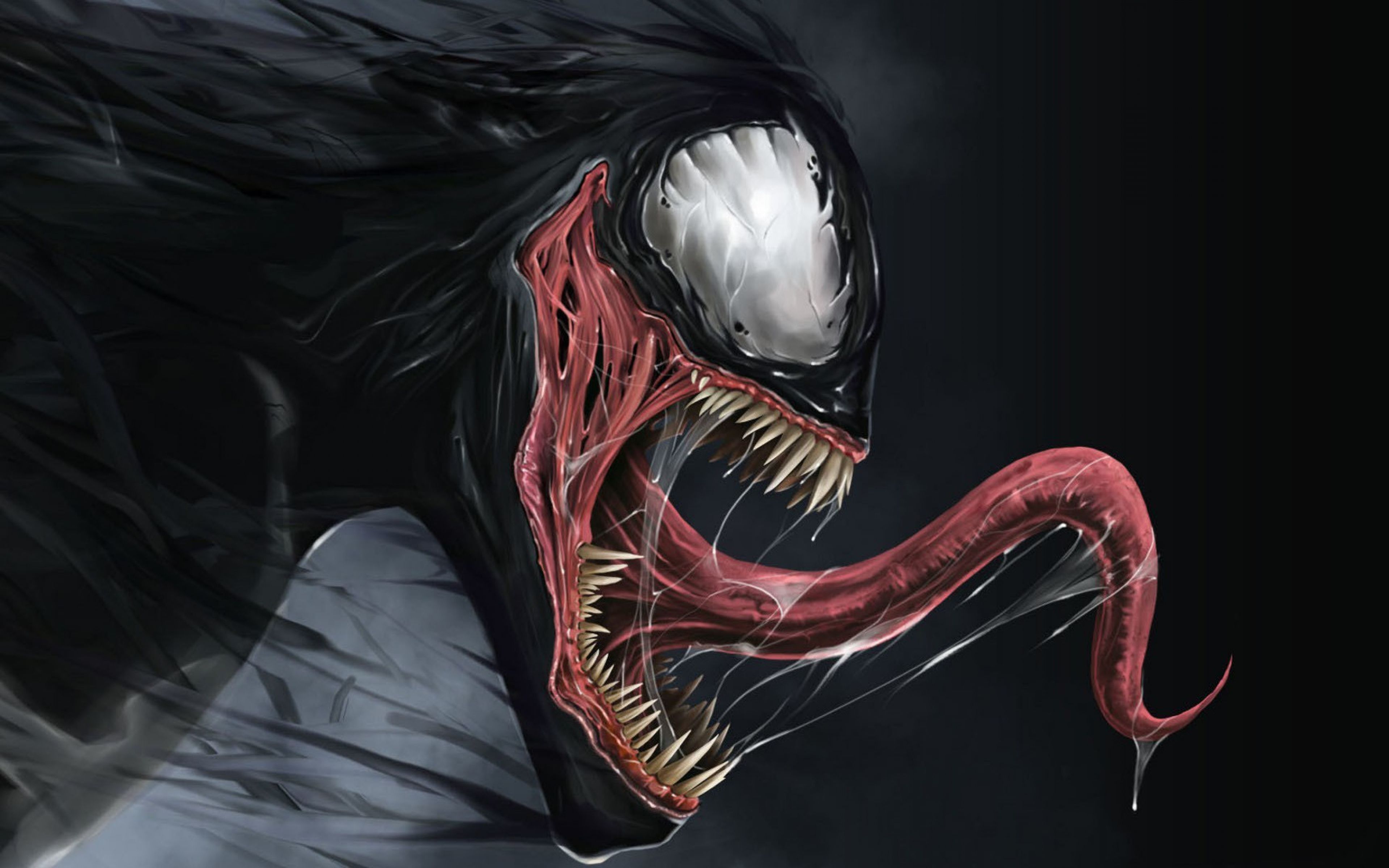 Venom volto denti lingua, 3840x2400 UHD, Monitor Gaming