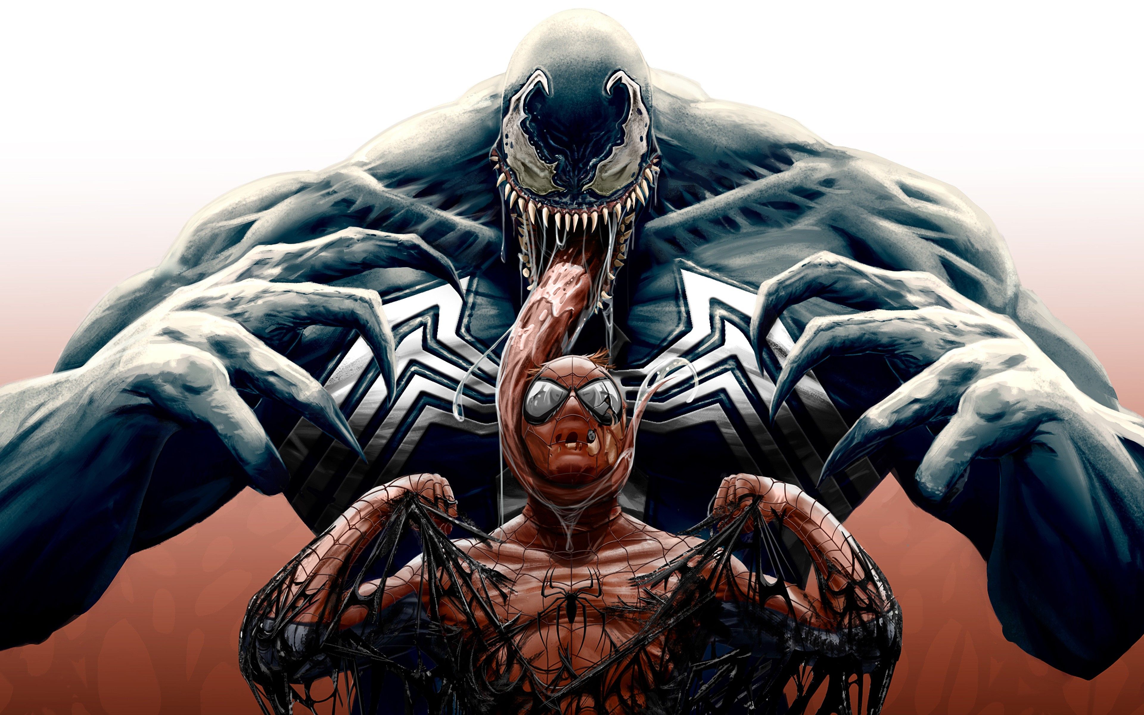 Venom contro Spider-Man, Uomo Ragno, 3840x2400 UHD, Monitor Gaming
