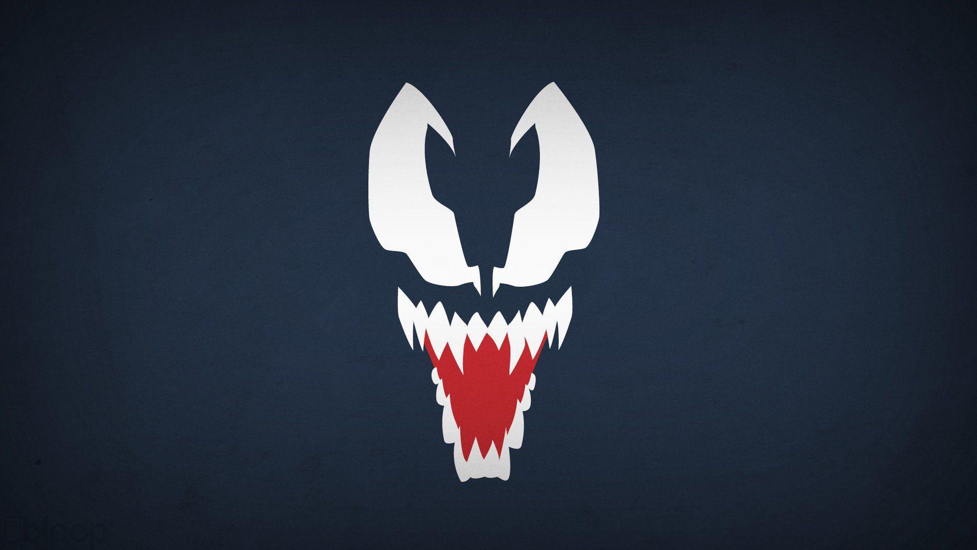 Venom minimalista logo, 1920x1080 Full HD 1080p, PC Desktop