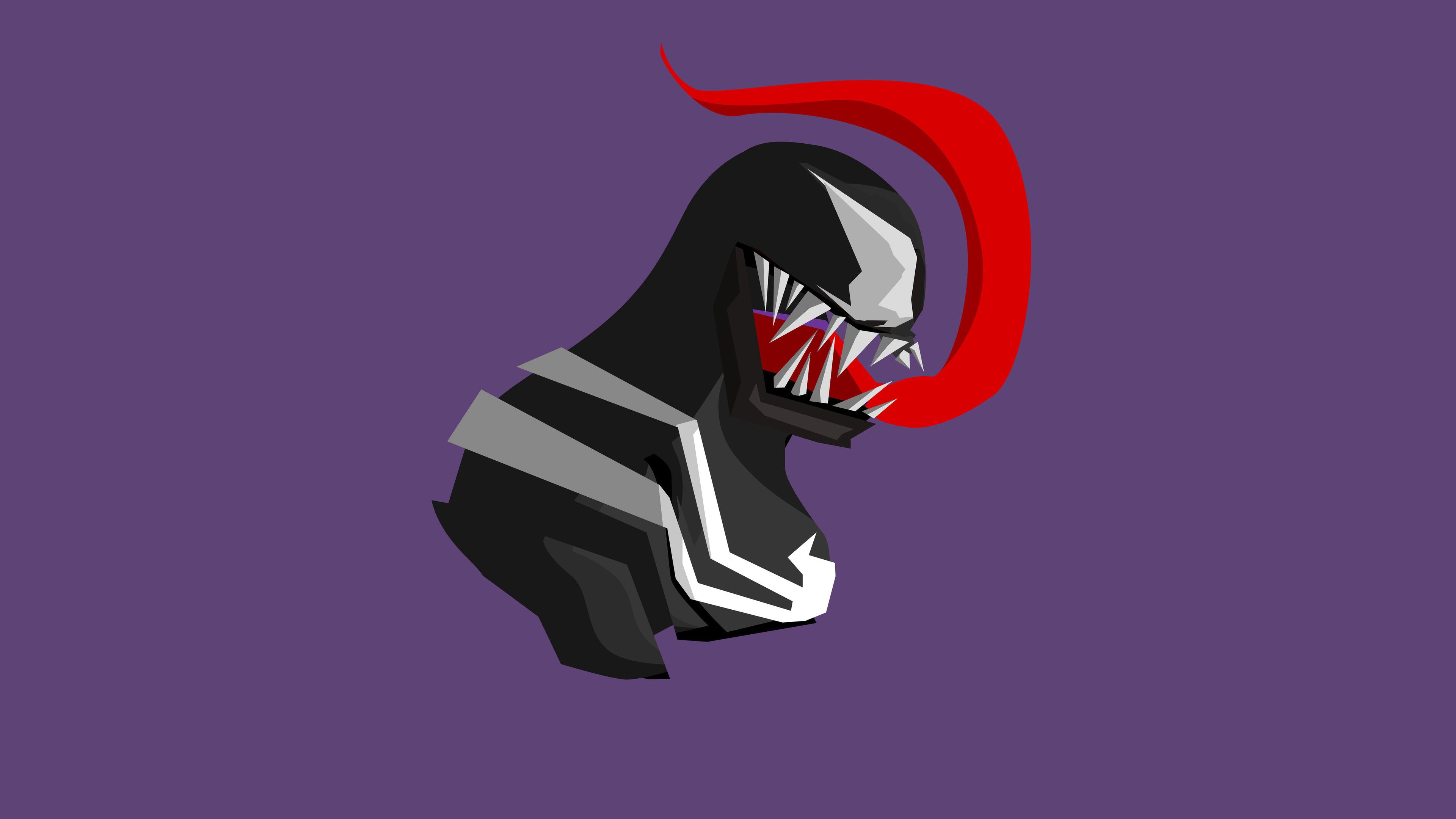 Venom Marvel minimalista scuro, 1920x1080 Full HD 1080p, PC Desktop