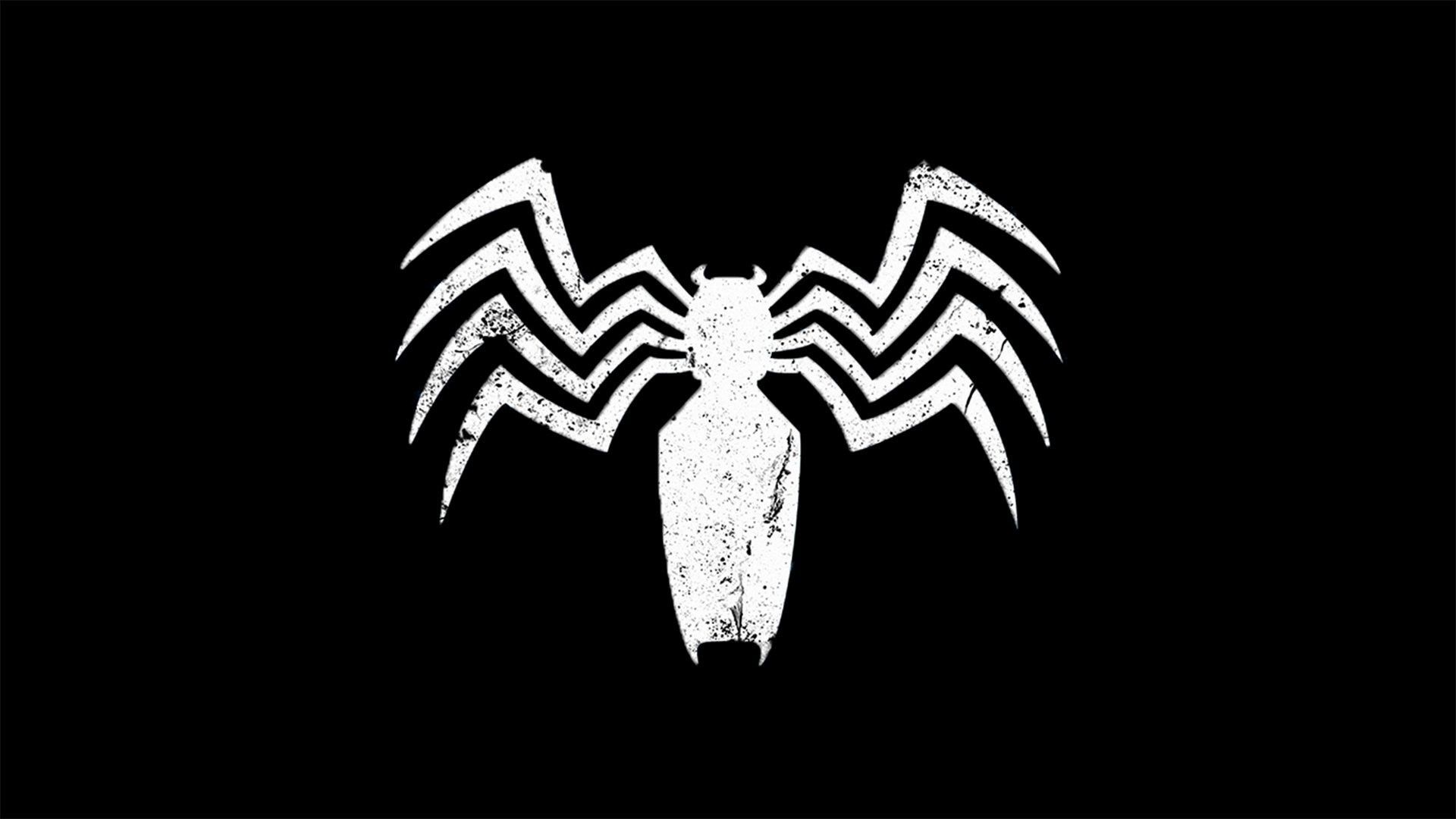 Simbolo Venom minimalista nero, 1920x1080 1080p, Desktop
