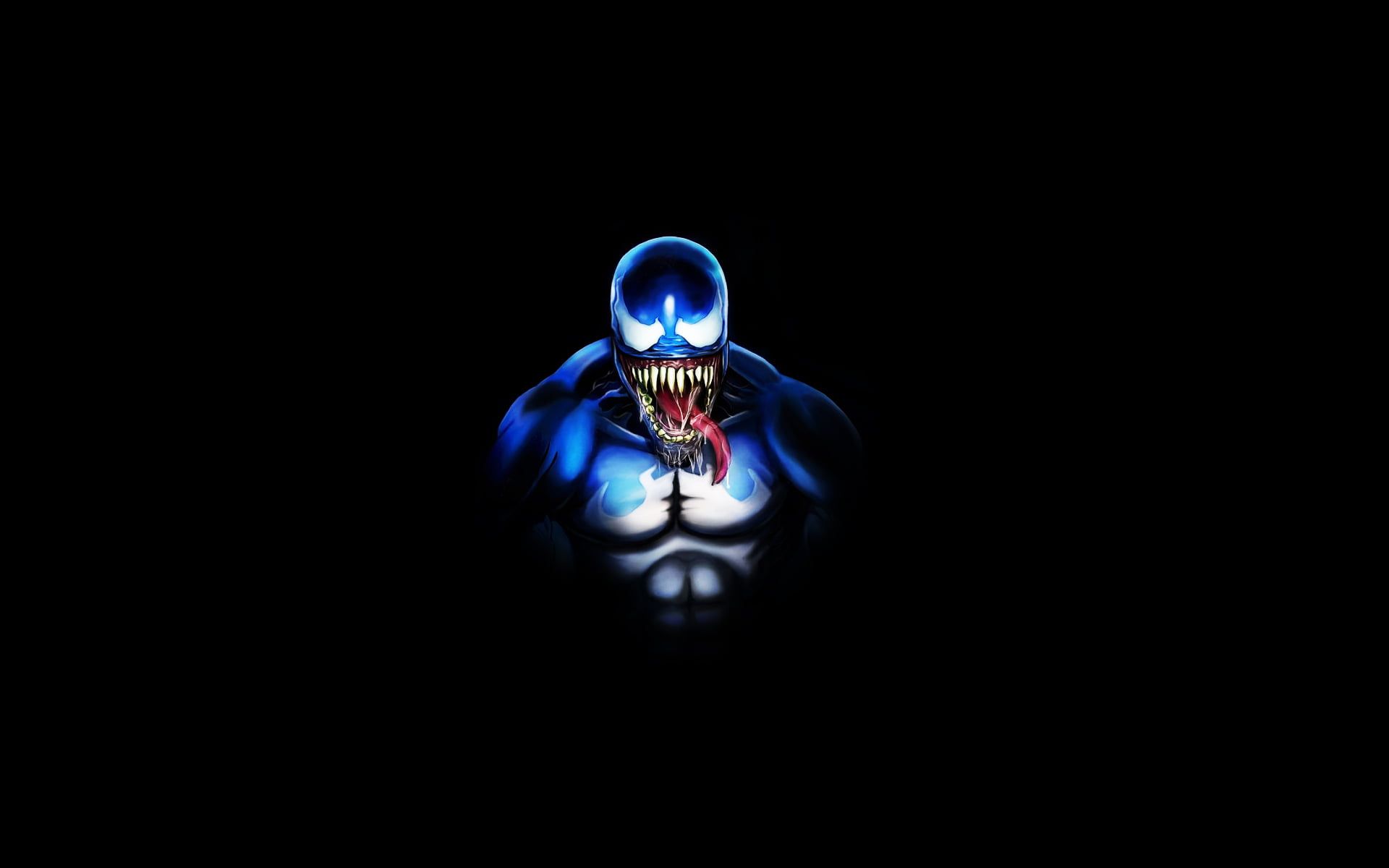 Venom minimalista sfondo nero, 1920x1200 Full HD+, Desktop