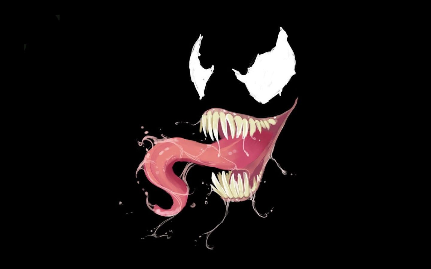 Venom minimalista sfondo rosso, 3840x2160 Ultra HD, 4K TV