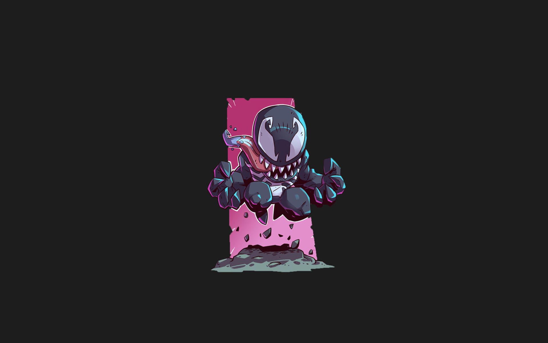Venom e Spider-Man minimalista, Uomo Ragno, 3840x2160 UHD, PC 4K