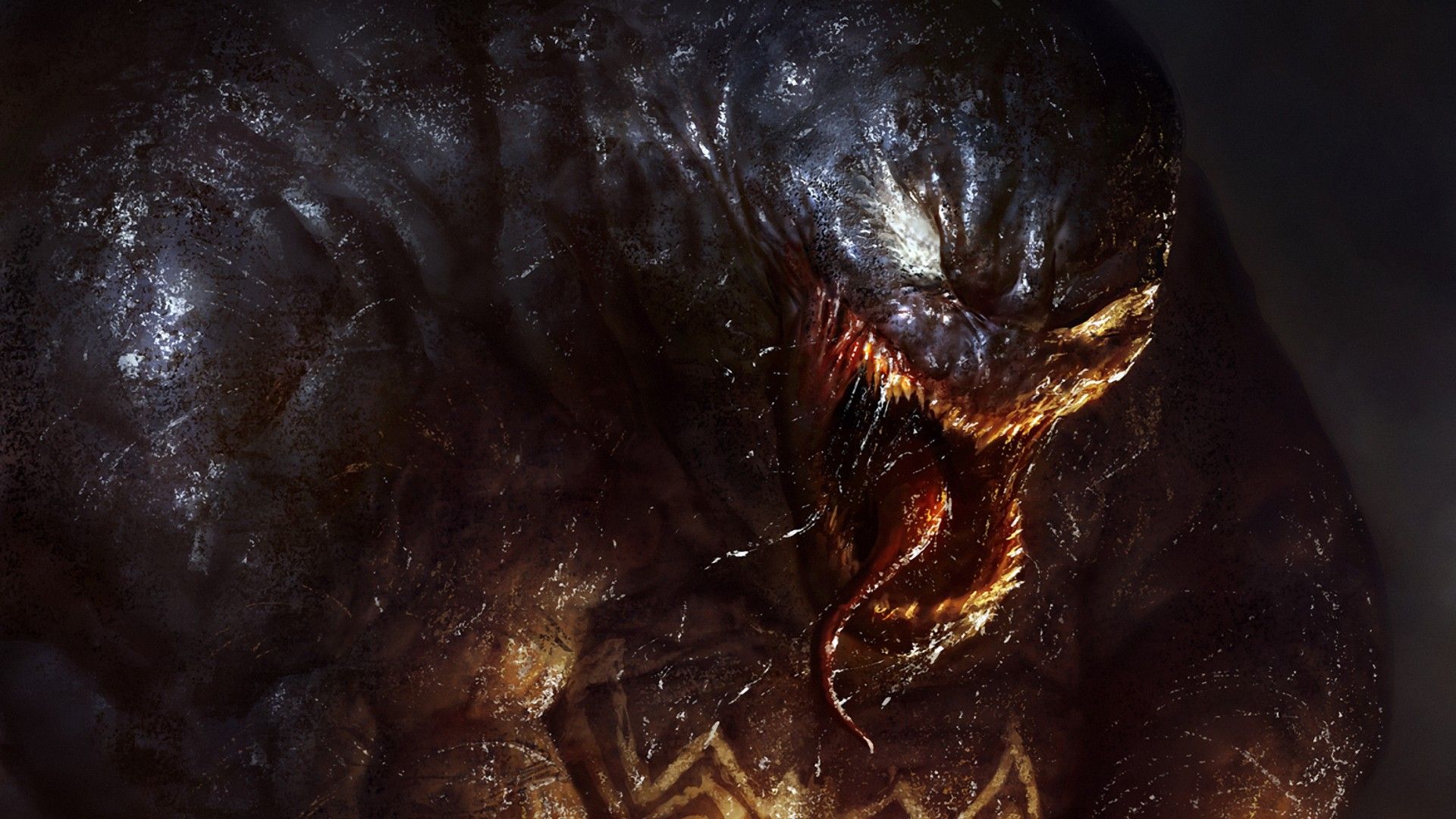 Venom Marvel primo piano, supereroi, 1920x1080 1080p, PC