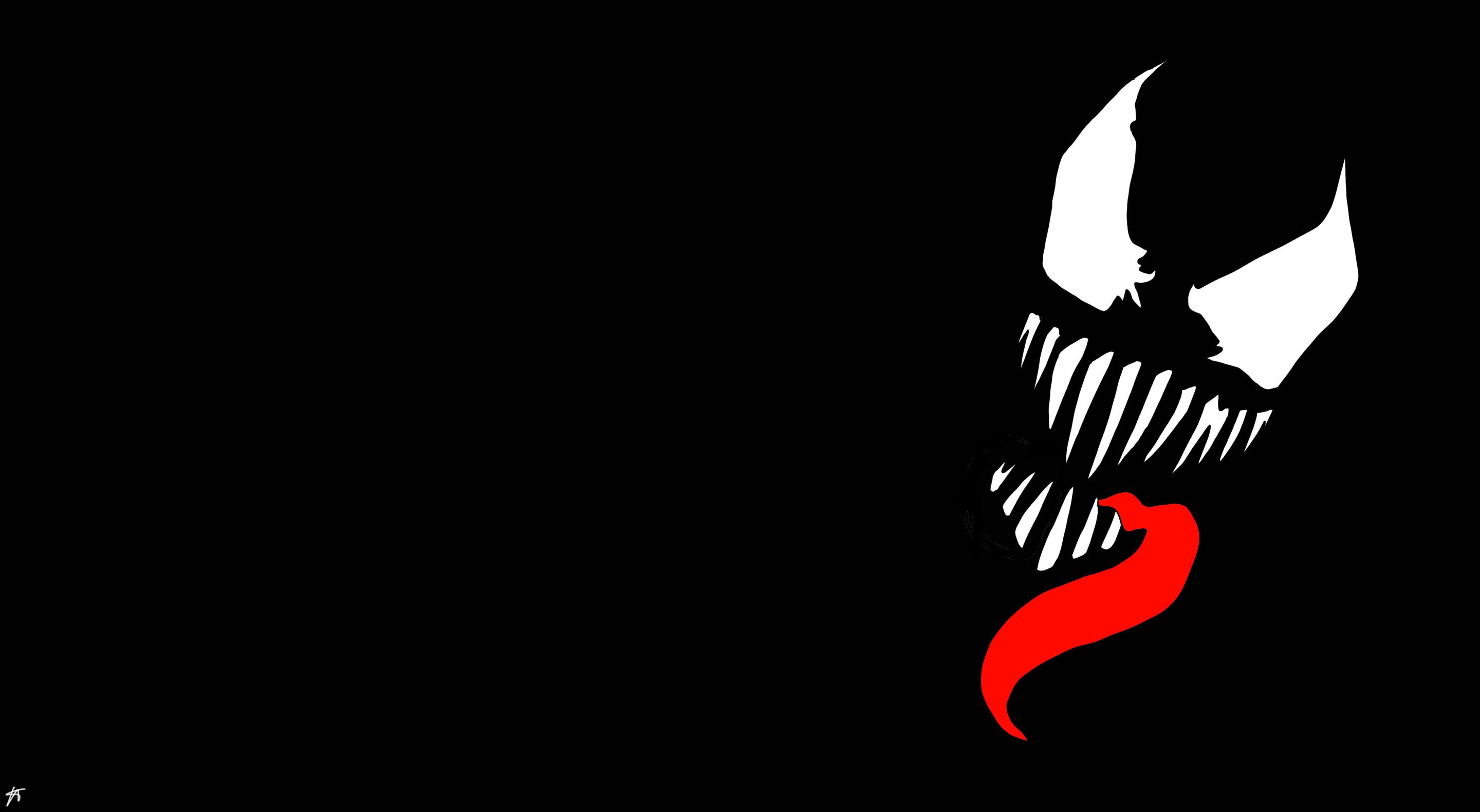 Logo Venom faccia nera, 2880x1580 2K QHD, PC