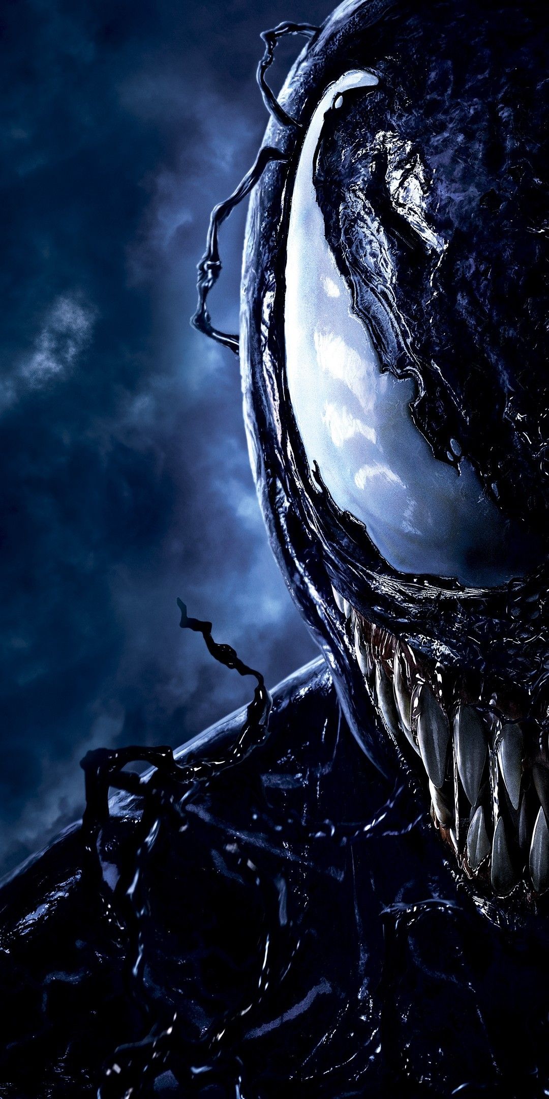 Venom volto Marvel, supereroi, 1080x2160 Full HD Verticale, Smartphone