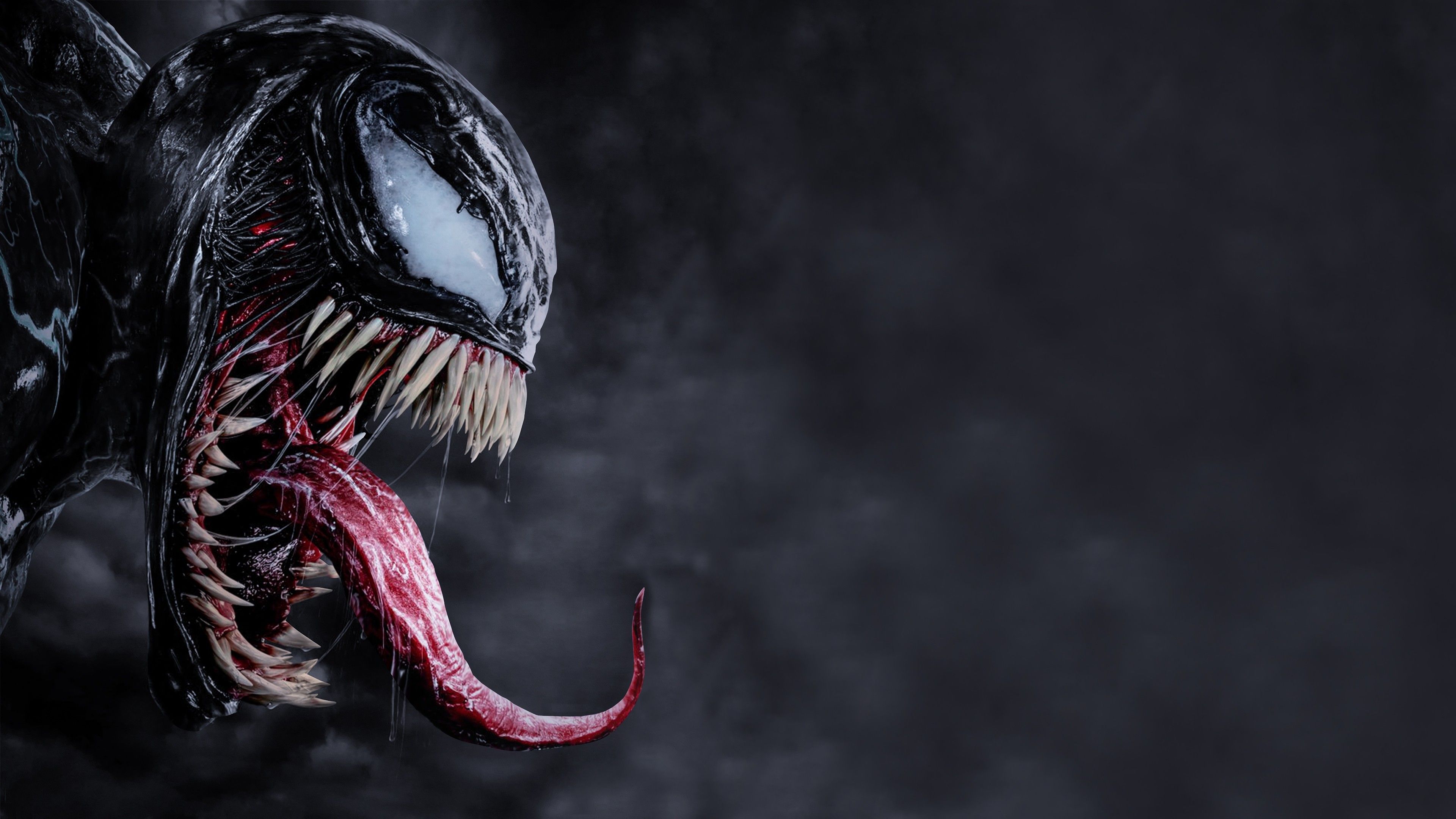Venom testa lingua nera, 3840x2160 UHD, PC 4K