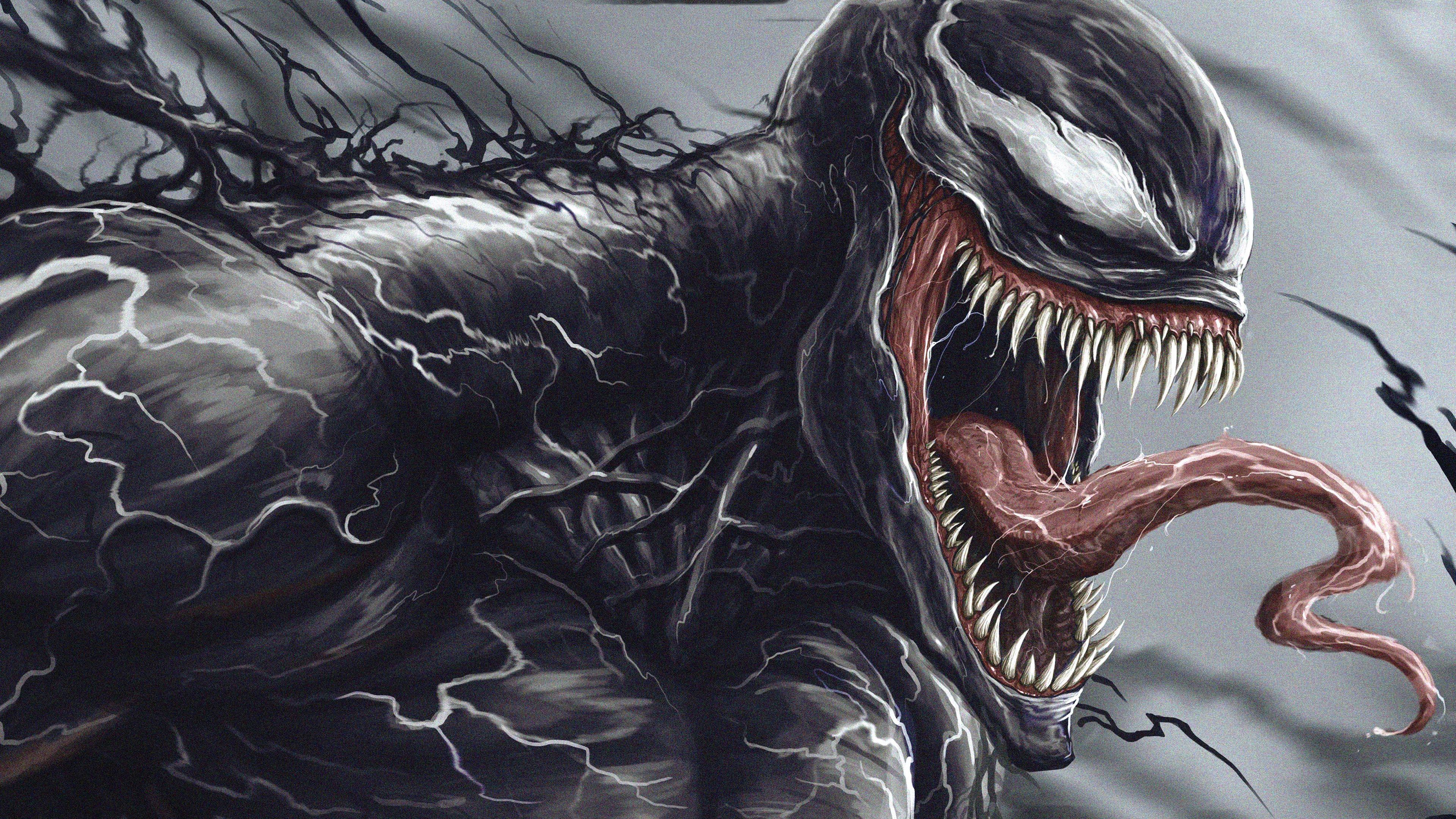 Venom Marvel artwork, MCU, 3840x2160 UHD, PC 4K