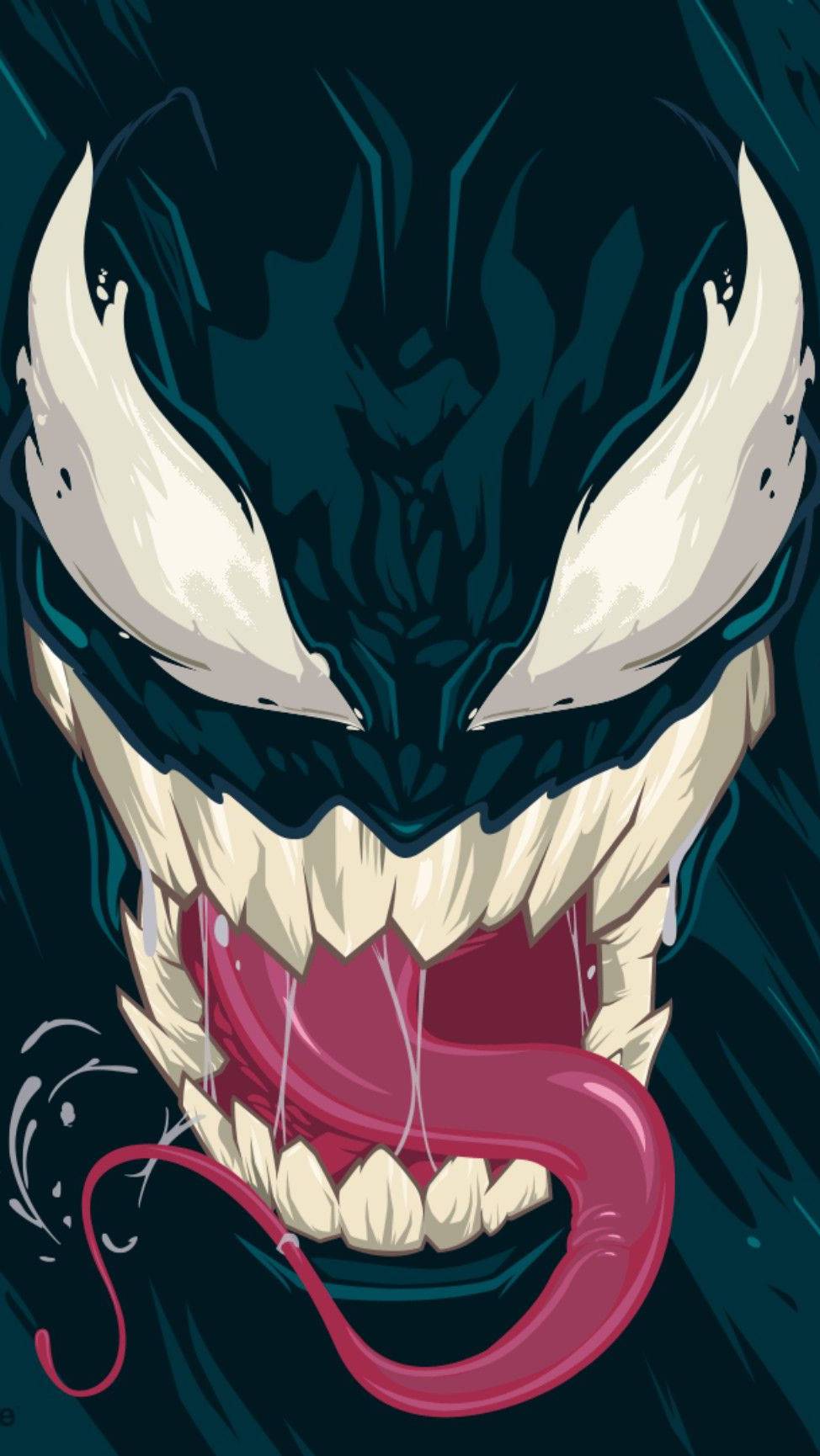 Venom volto denti lingua, 974x1730 Full HD Verticale, Smartphone