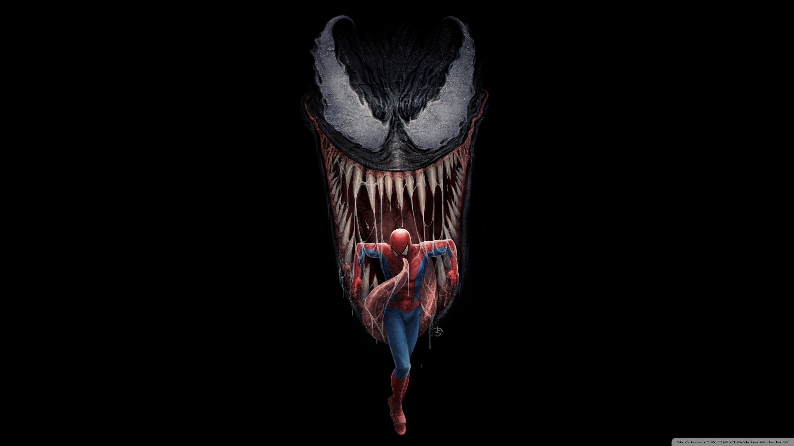 Venom e Spider-Man, 2560x1440 2K, Monitor Gaming