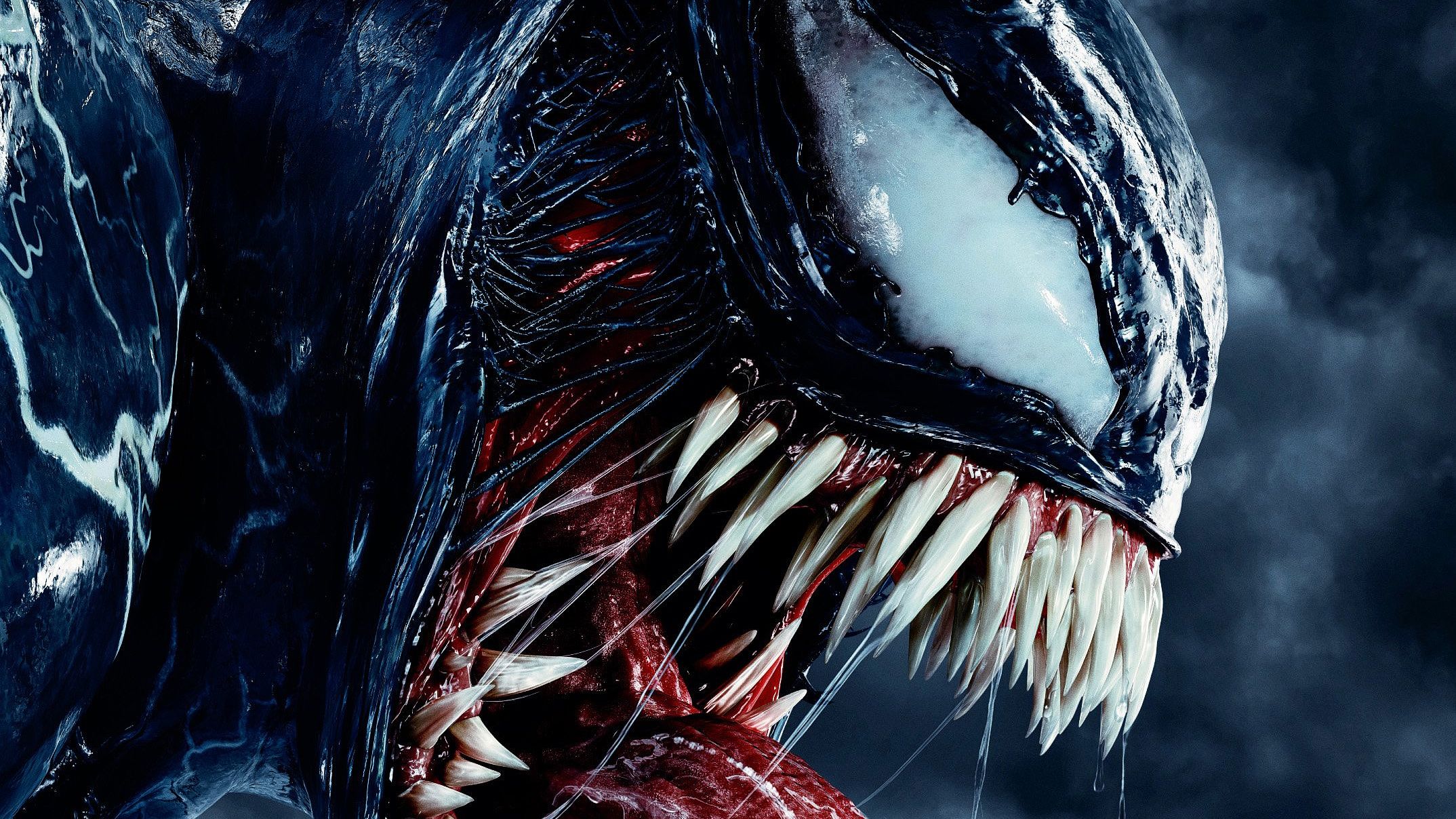 Venom volto simbionte nero, 2148x1208 Hi-Res, Desktop