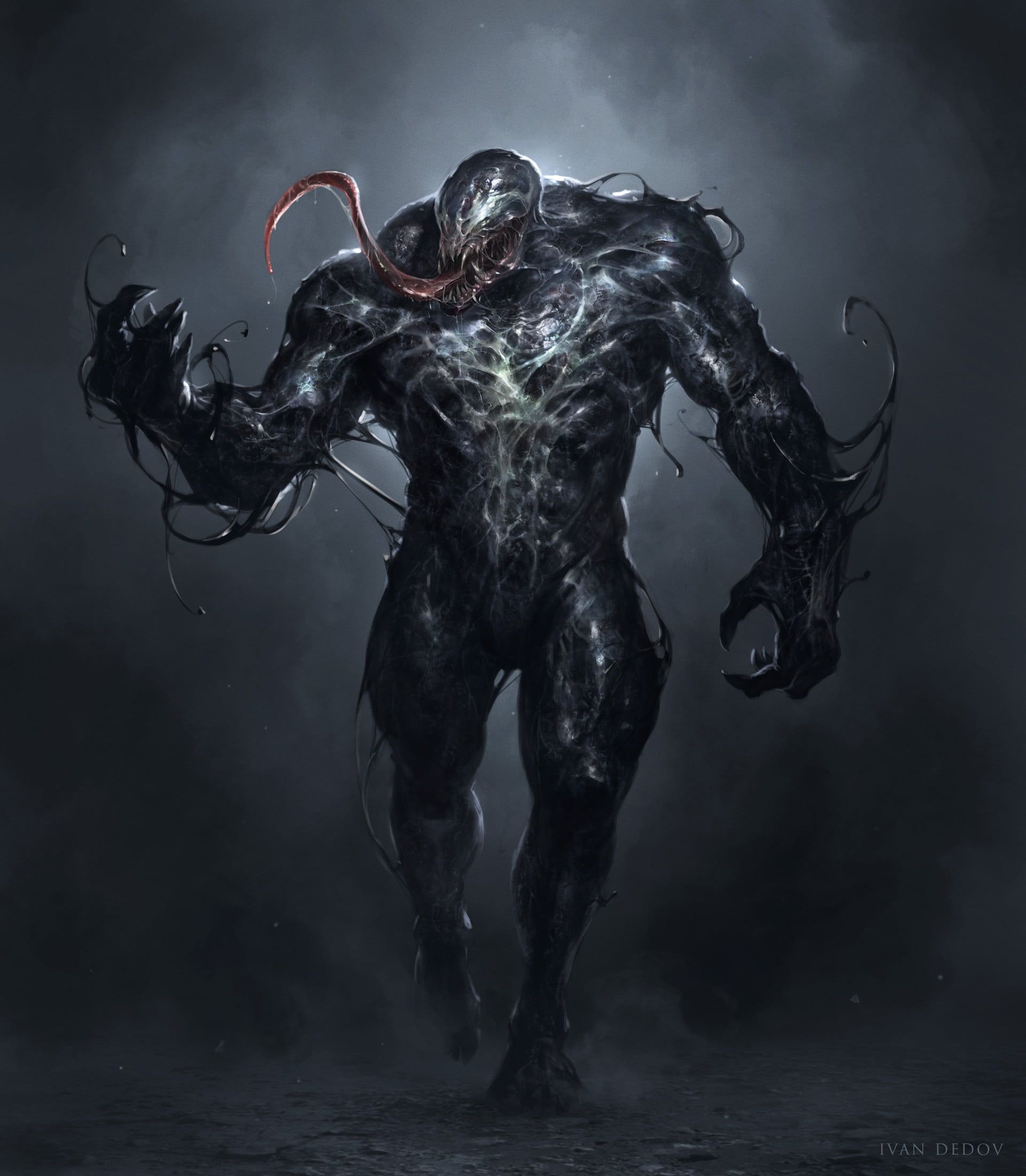 Venom Marvel creatura nera, 1920x2201 Full HD Verticale, iPhone
