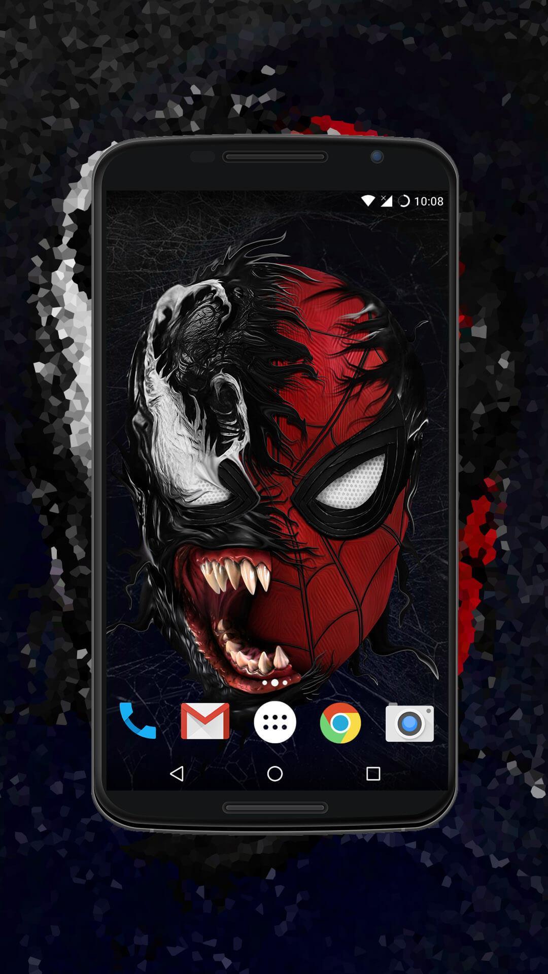 Venom Spider-Man maschera fusa, 1080x1920 Full HD Verticale, Smartphone