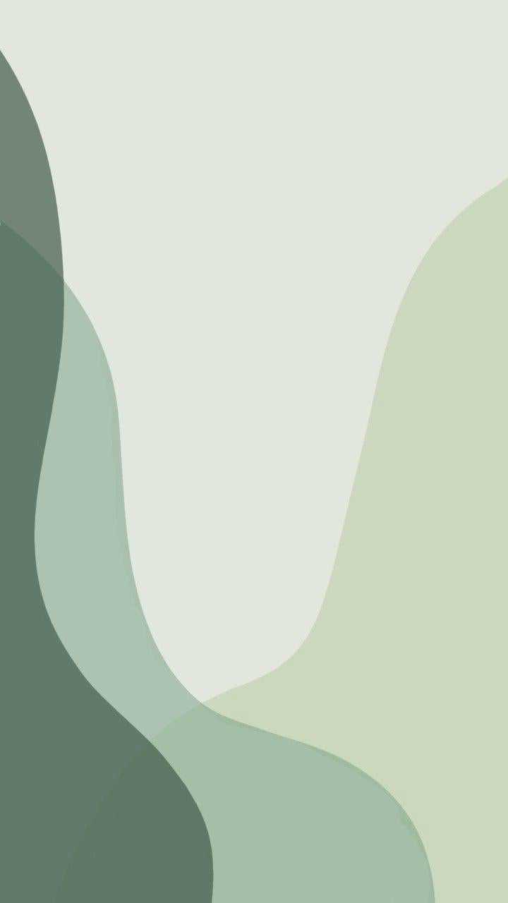 Forme astratte verde salvia, 720x1280 Verticale, Mobile