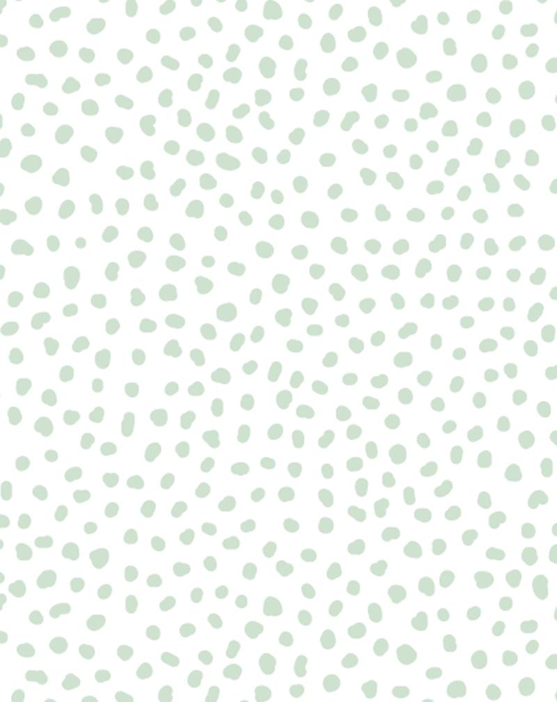 Pois verde salvia su bianco, 800x1008 Full HD Verticale, Smartphone